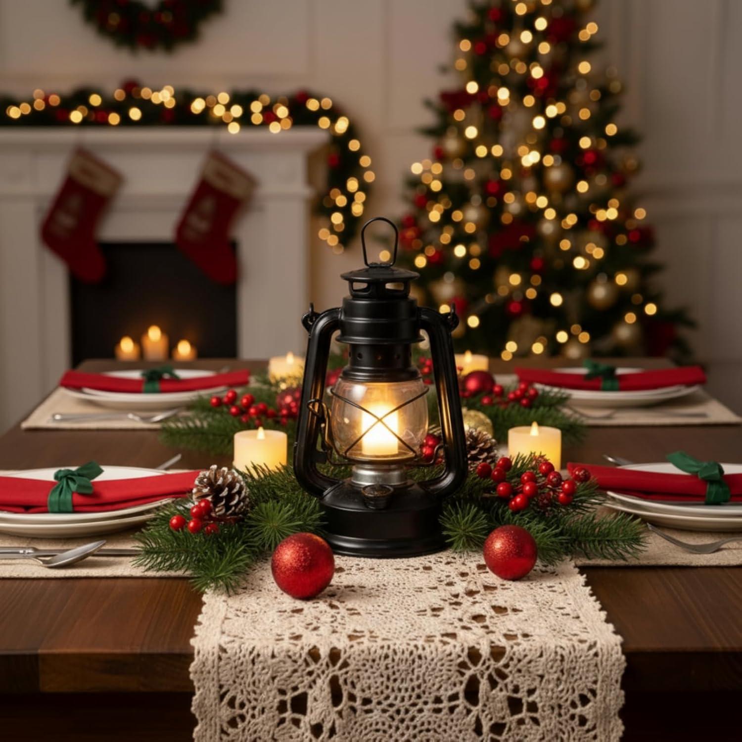 Lámpara de Huracán LED Vintage Hortsun 20.32cm 2 Pcs