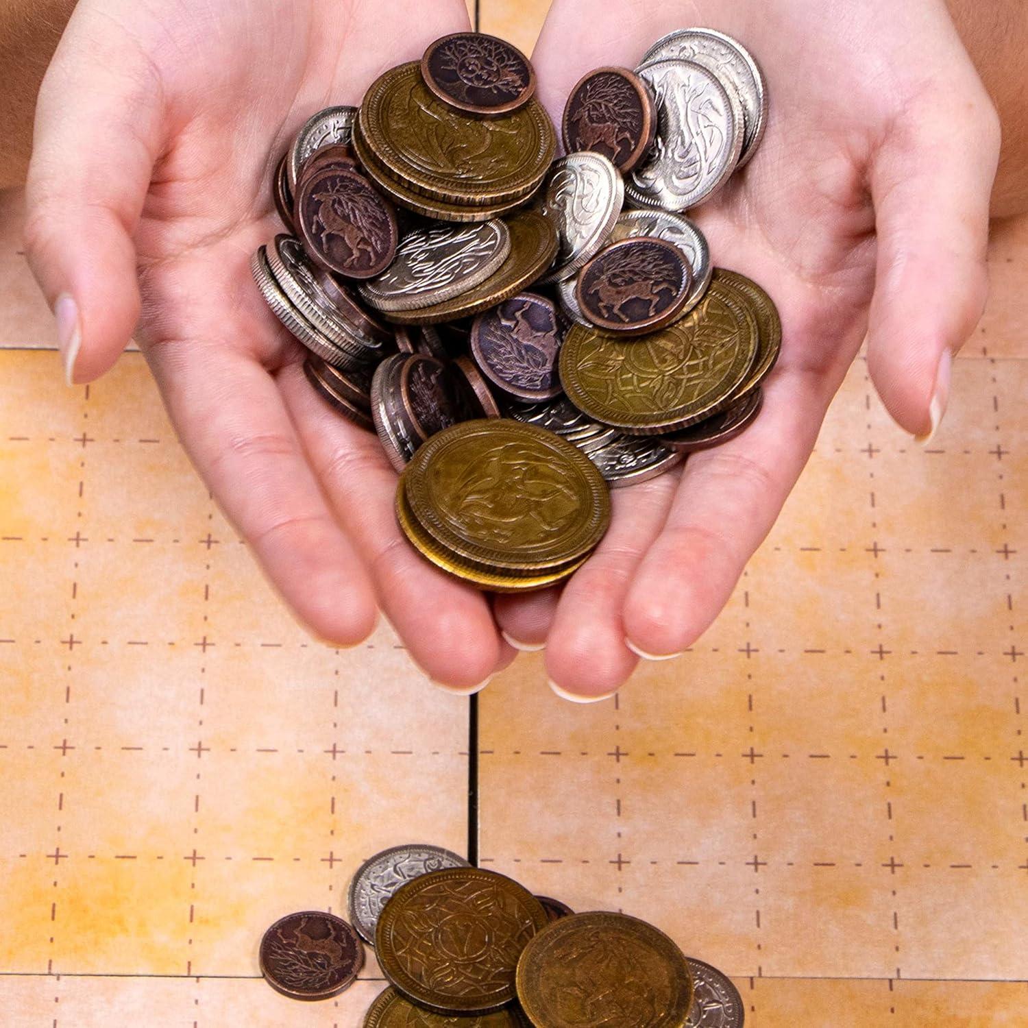 Monedas de Fantasía de Metal Real Brybelly 60 Piezas