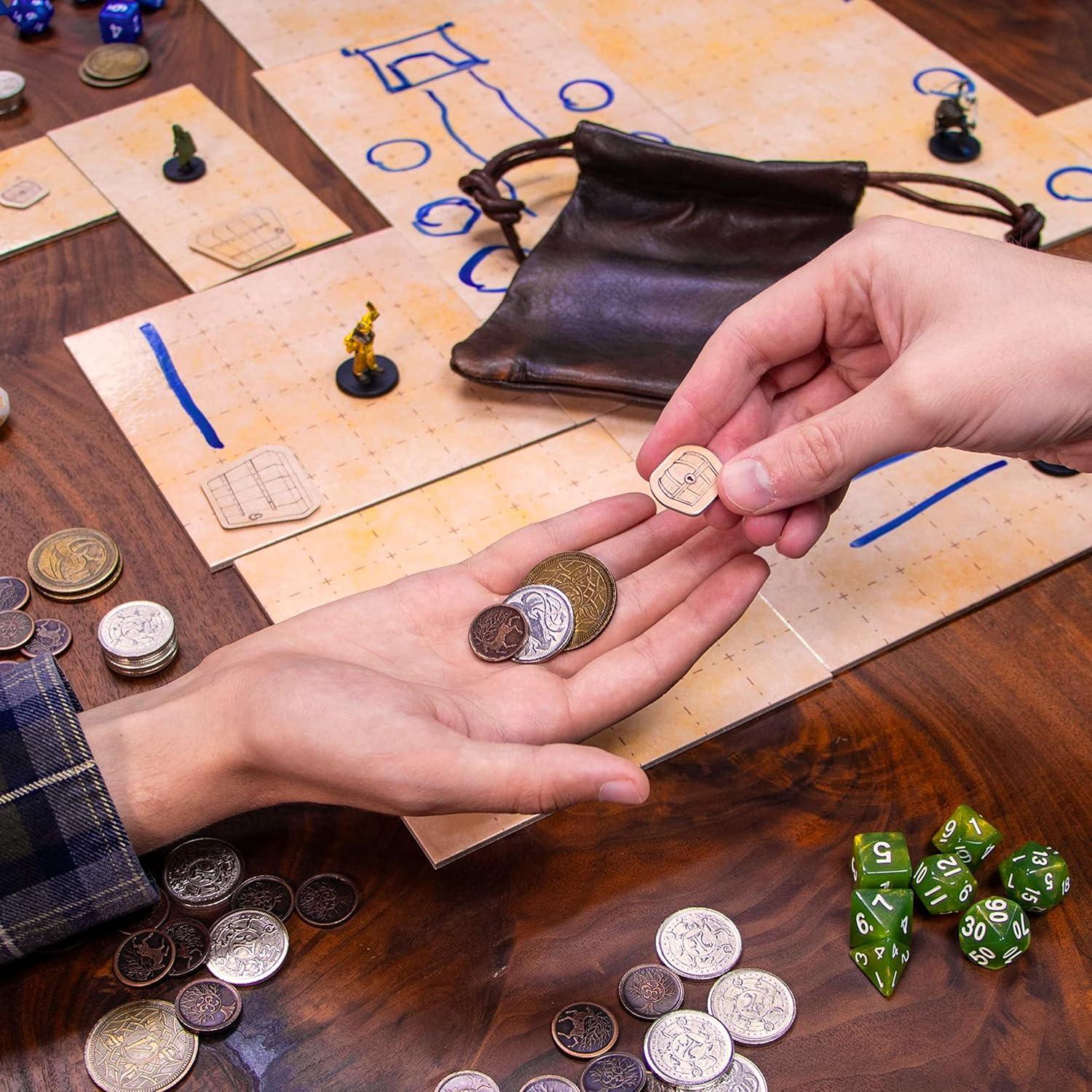 Monedas de Fantasía de Metal Real Brybelly 60 Piezas