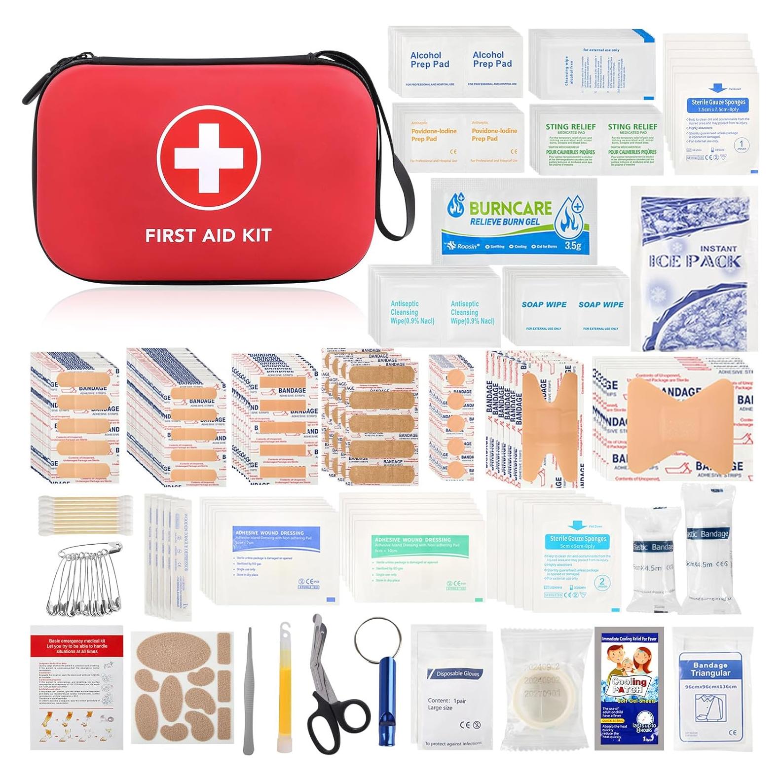 Kit de Primeros Auxilios Pumier Compacto Impermeable 263 Piezas