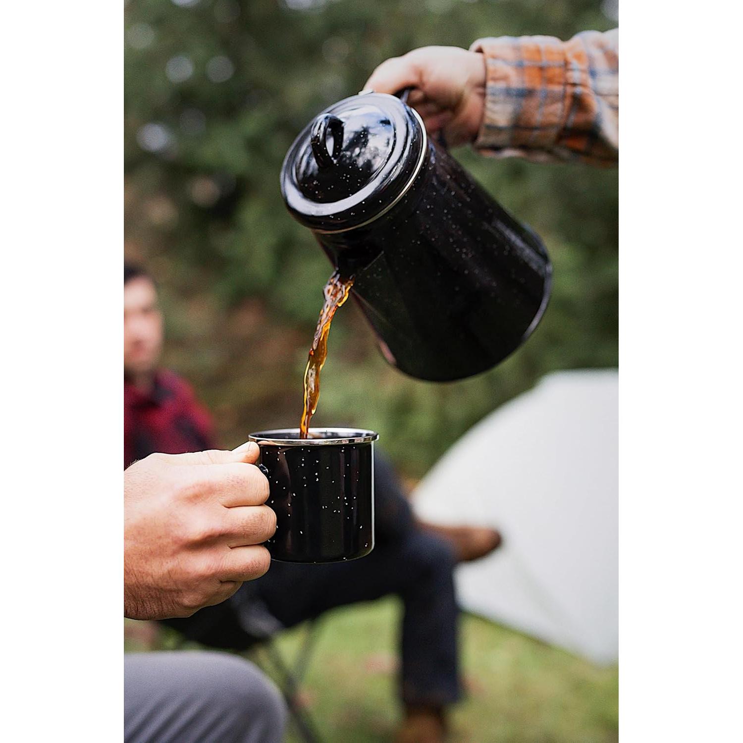 Olla de café percolador Stansport 8 tazas esmaltada