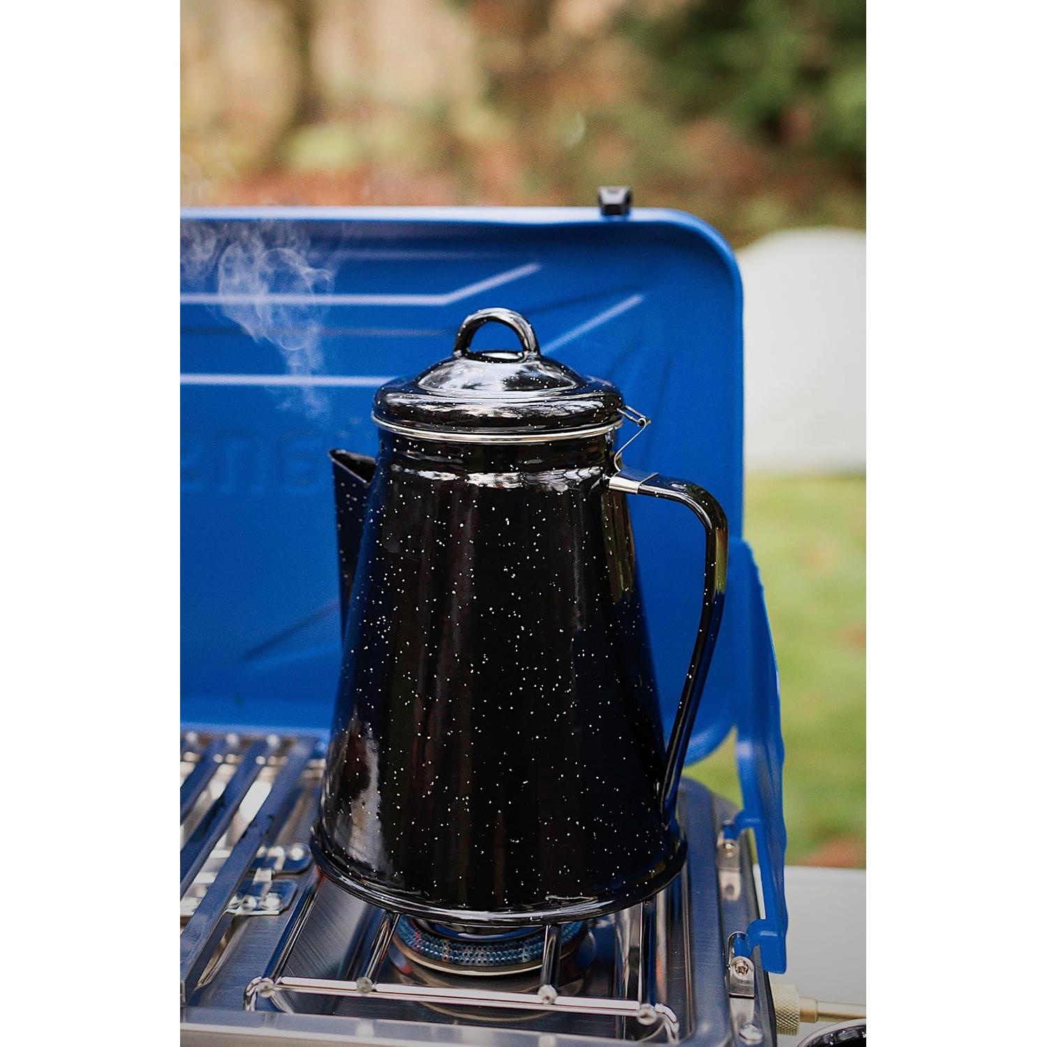Olla de café percolador Stansport 8 tazas esmaltada