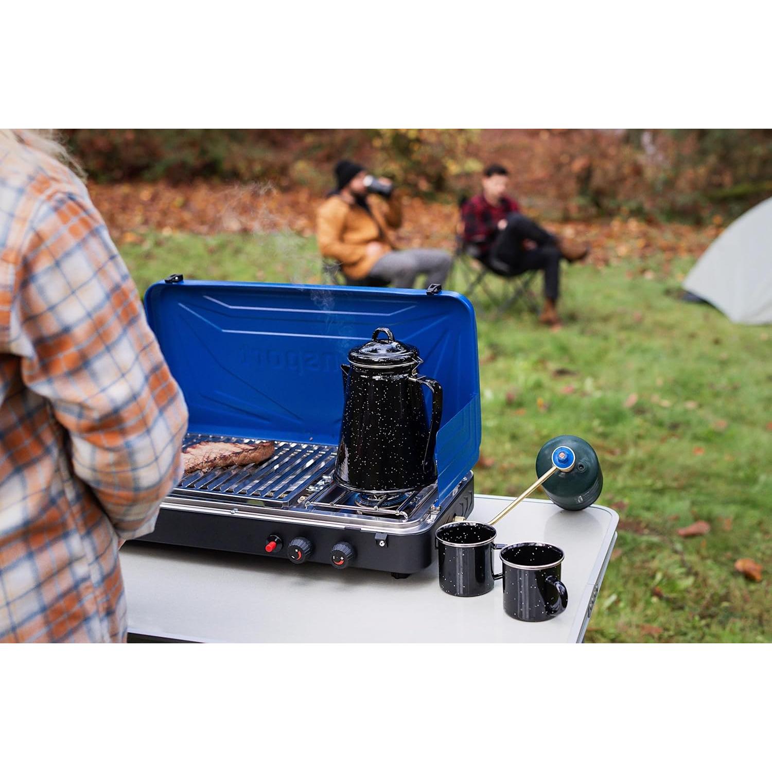 Olla de café percolador Stansport 8 tazas esmaltada