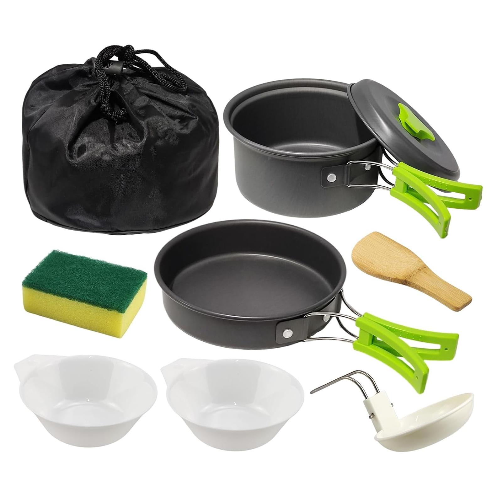 Juego de Utensilios de Cocina para Camping RETOONGKING 7 Piezas