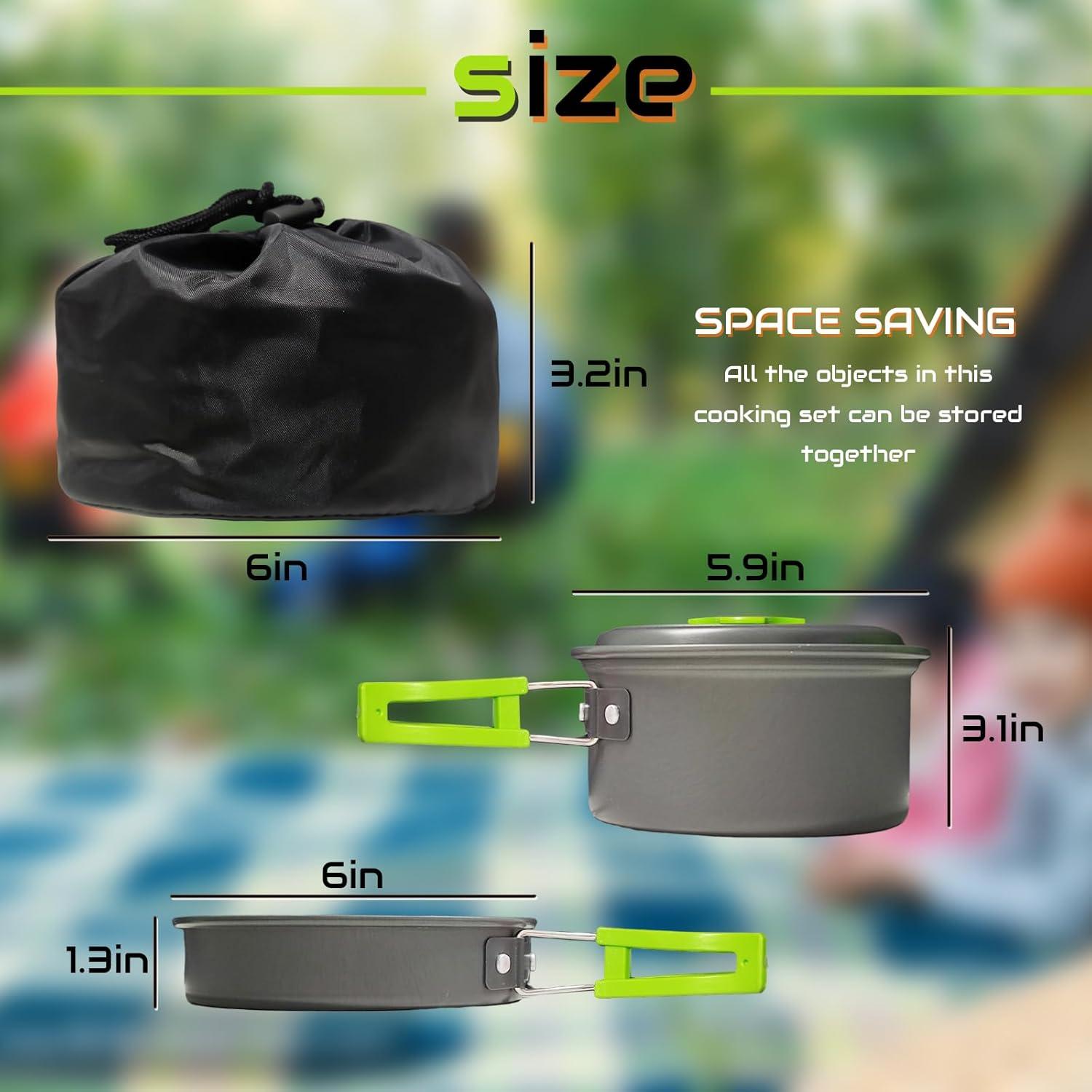 Juego de Utensilios de Cocina para Camping RETOONGKING 7 Piezas