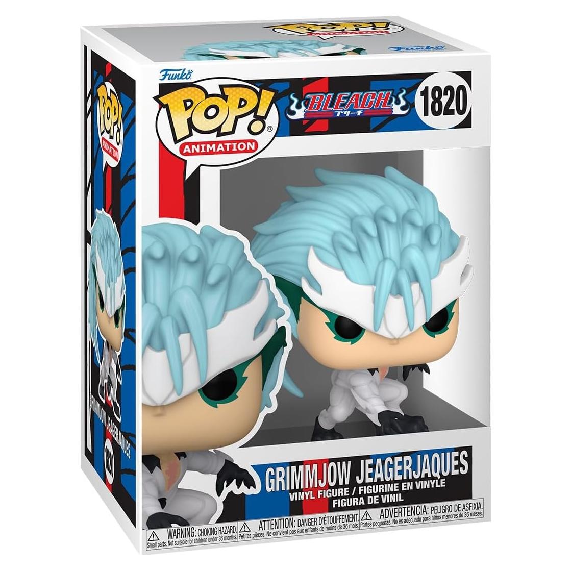 Funko Pop Bleach Grimmjow Jaegerjaques 10 cm Brilla en la Oscuridad