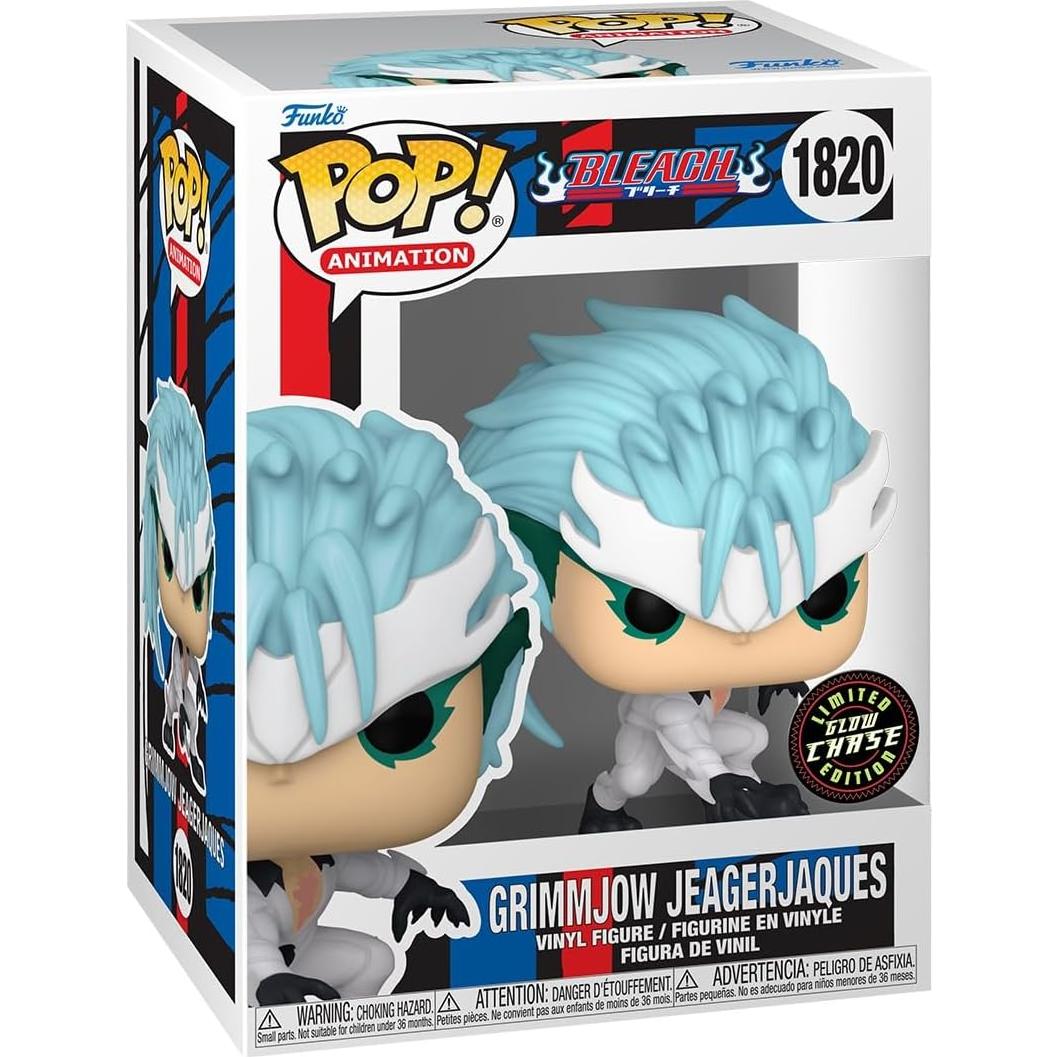 Funko Pop Bleach Grimmjow Jaegerjaques 10 cm Brilla en la Oscuridad