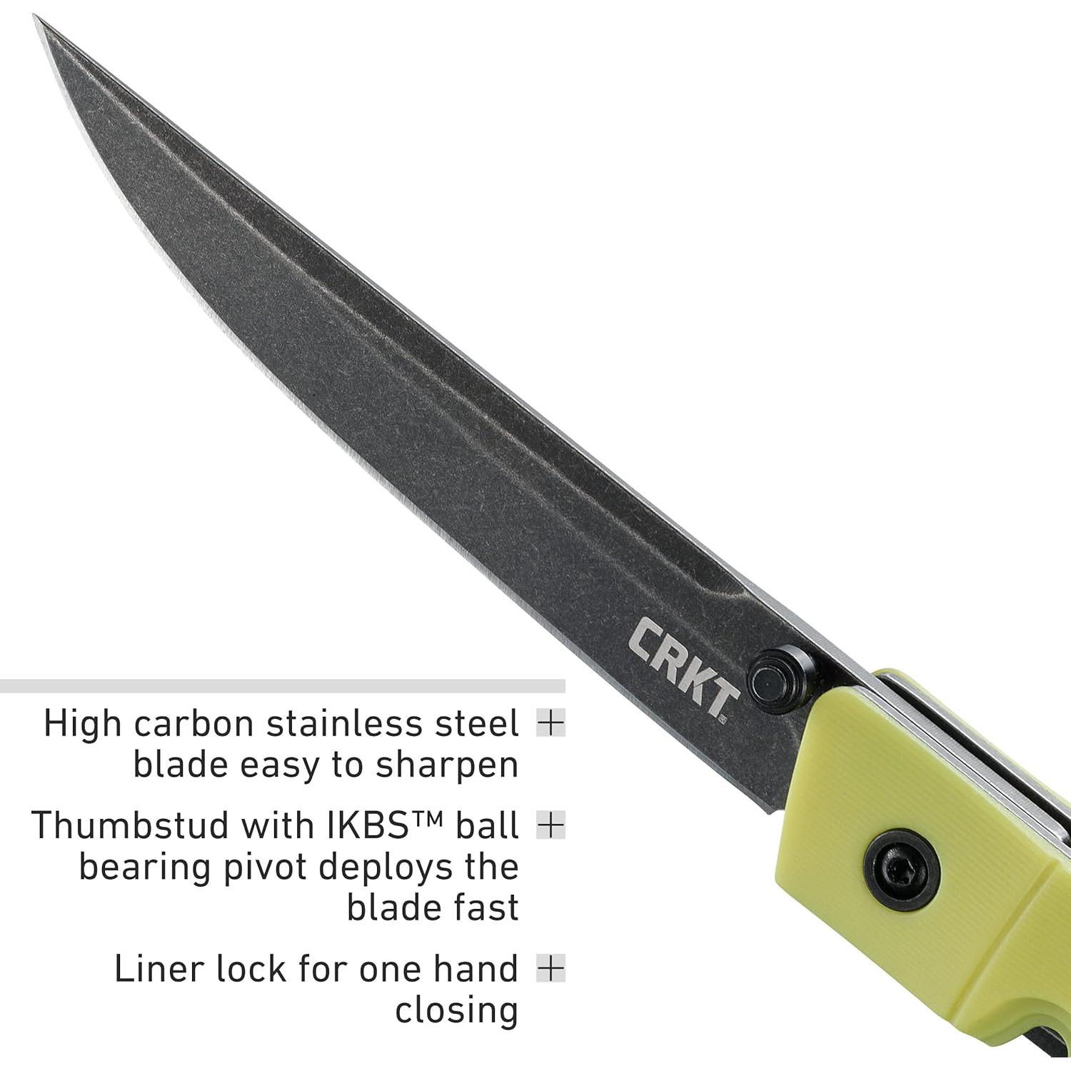 Cuchillo Plegable CRKT CEO Bambú 7096YGK EDC 78.92 mm