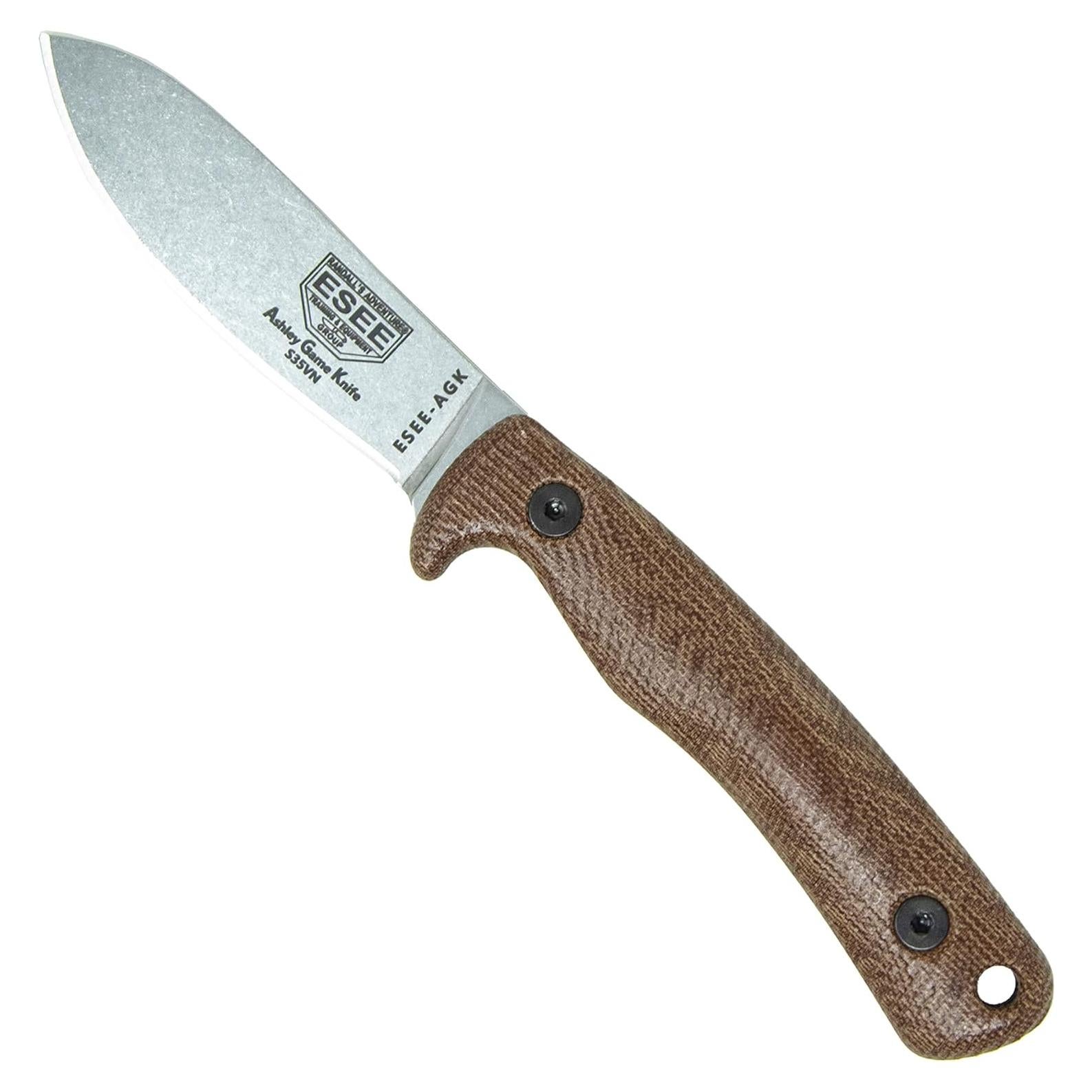 Cuchillo de Caza ESEE AGK con Funda Kydex 20.96 cm Marrón