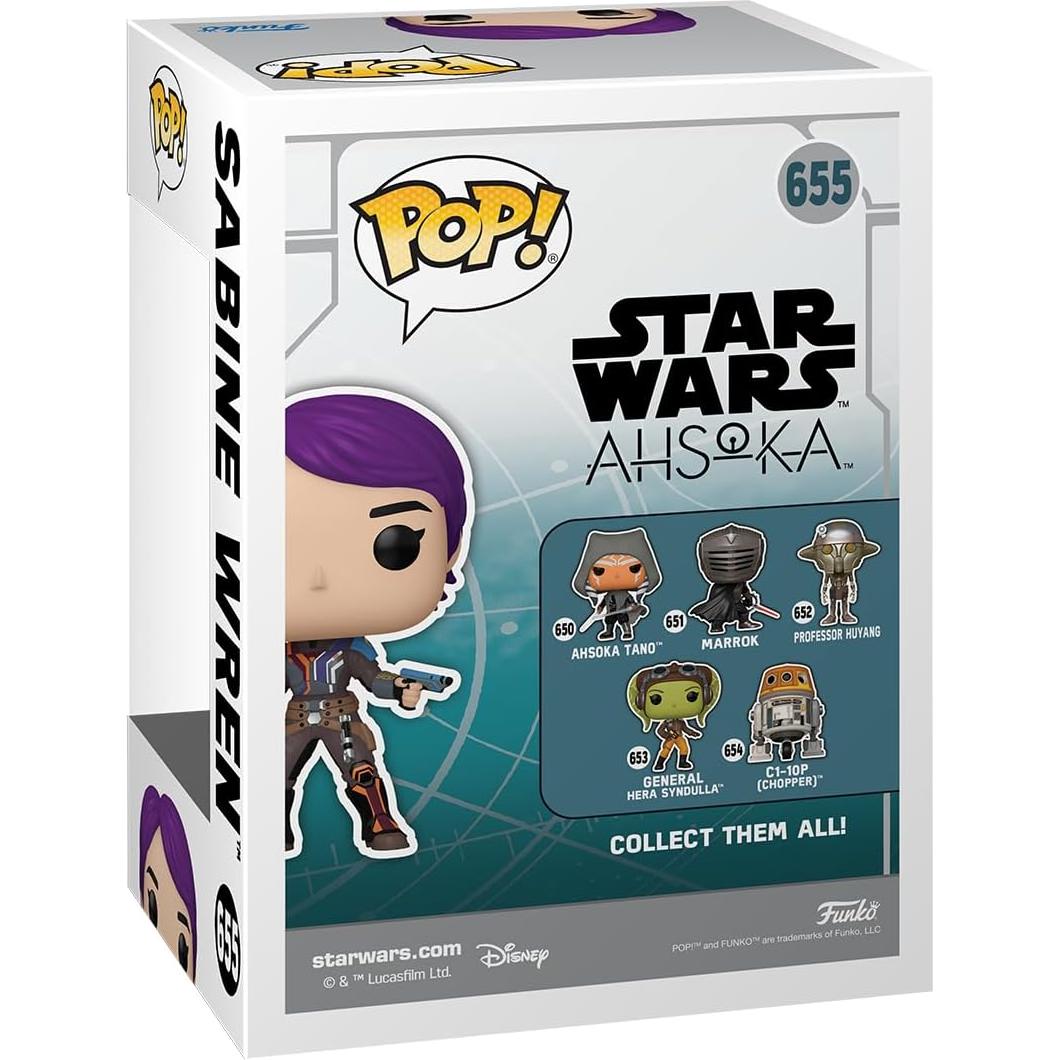 Funko Pop! Star Wars Ahsoka Sabine Wren Brilla en Oscuridad