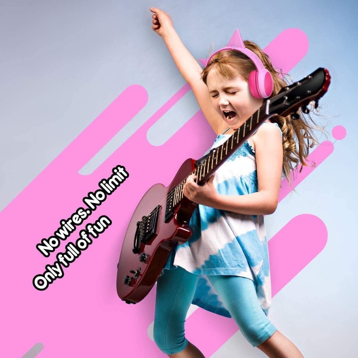 Auriculares Bluetooth gorsun E61 para Niños Rosa y Morado