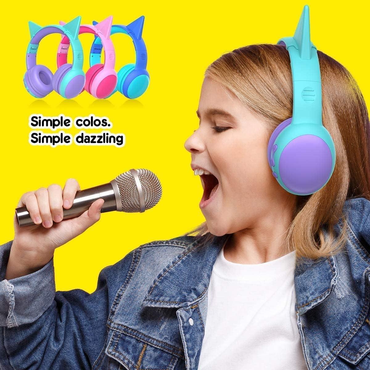 Auriculares Bluetooth gorsun E61 para Niños Rosa y Morado