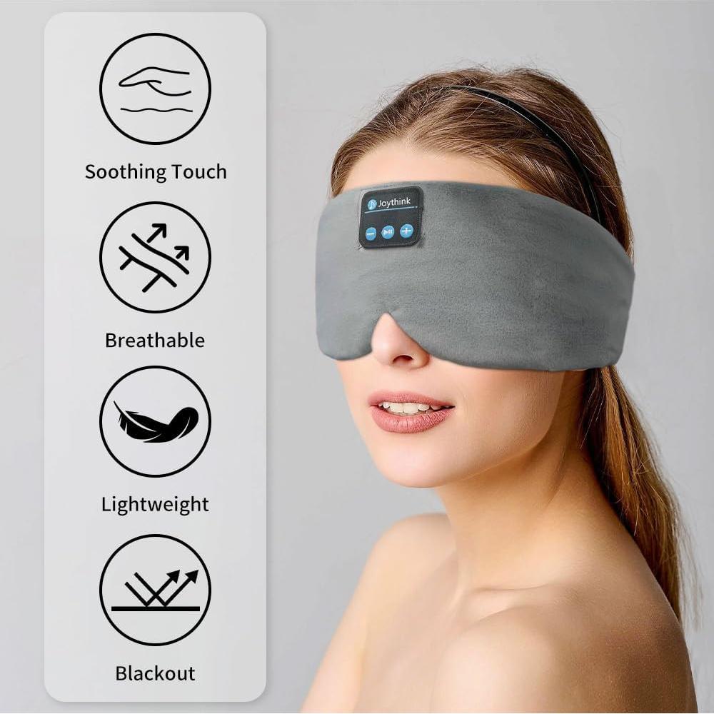Máscara para Dormir Bluetooth Joythink Gris con Auriculares