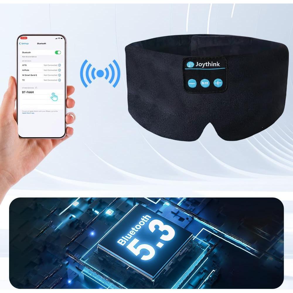 Máscara de dormir Bluetooth Joythink con auriculares 5.3