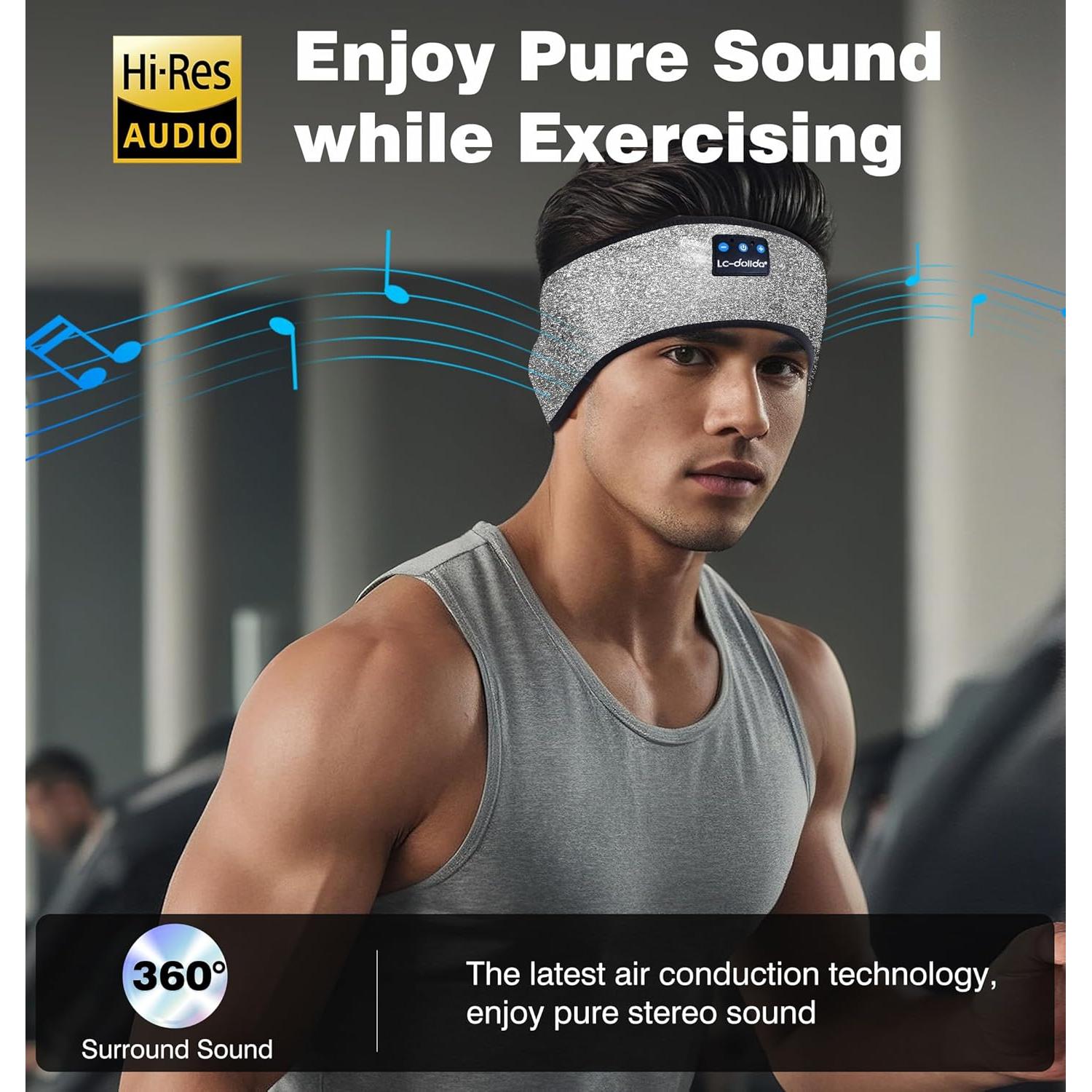 Auriculares Bluetooth 5.4 LC-dolida con Banda para la Cabeza