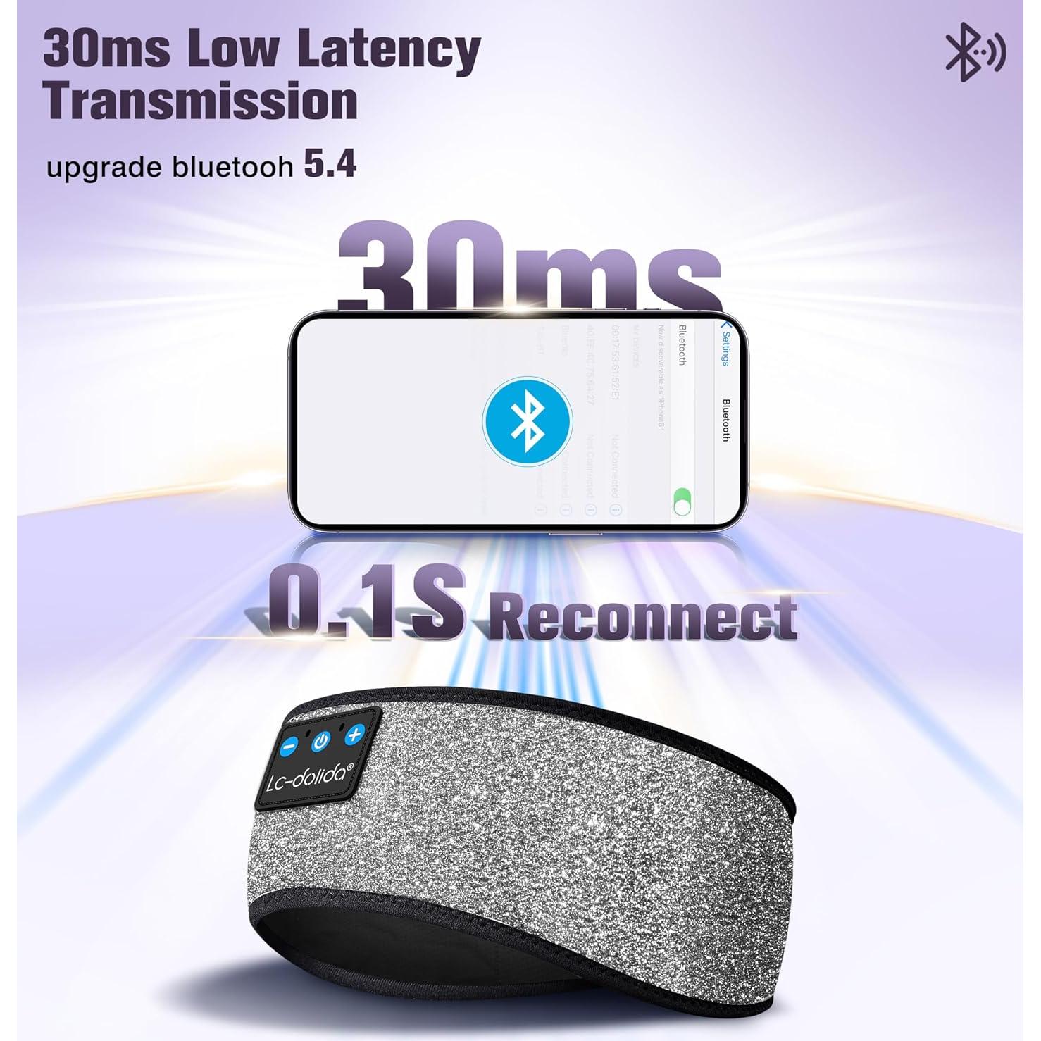 Auriculares Bluetooth 5.4 LC-dolida con Banda para la Cabeza