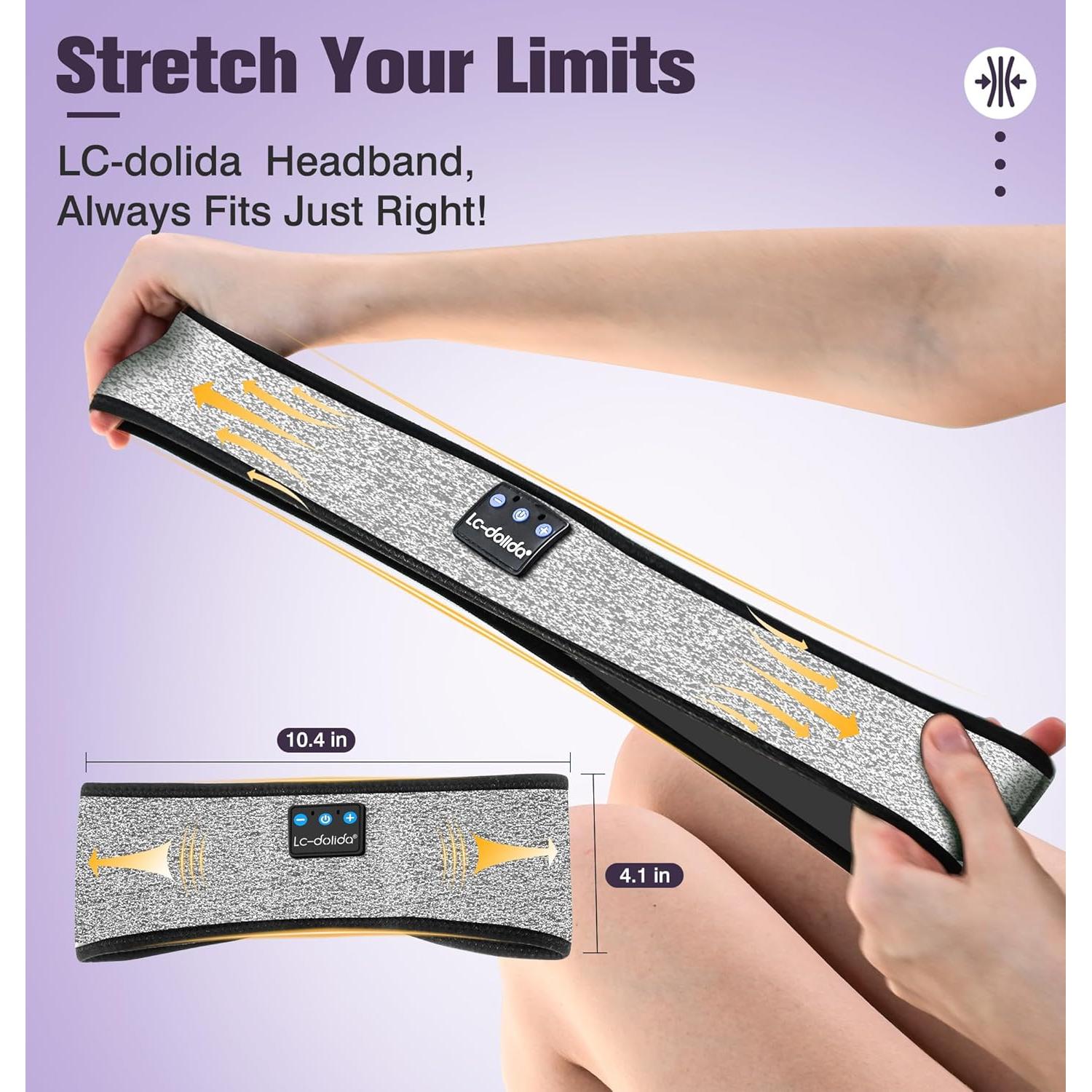 Auriculares Bluetooth 5.4 LC-dolida con Banda para la Cabeza