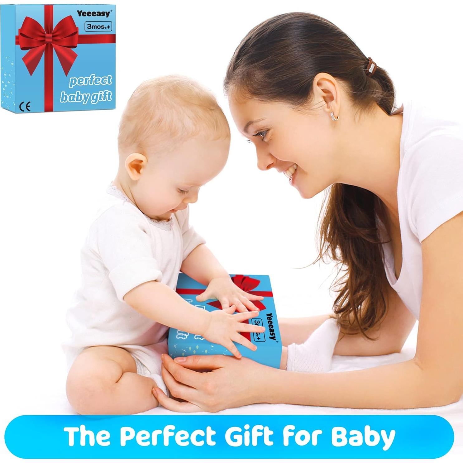 Alfombra de Agua Inflable para Bebés Azul YE-01 66x50 cm