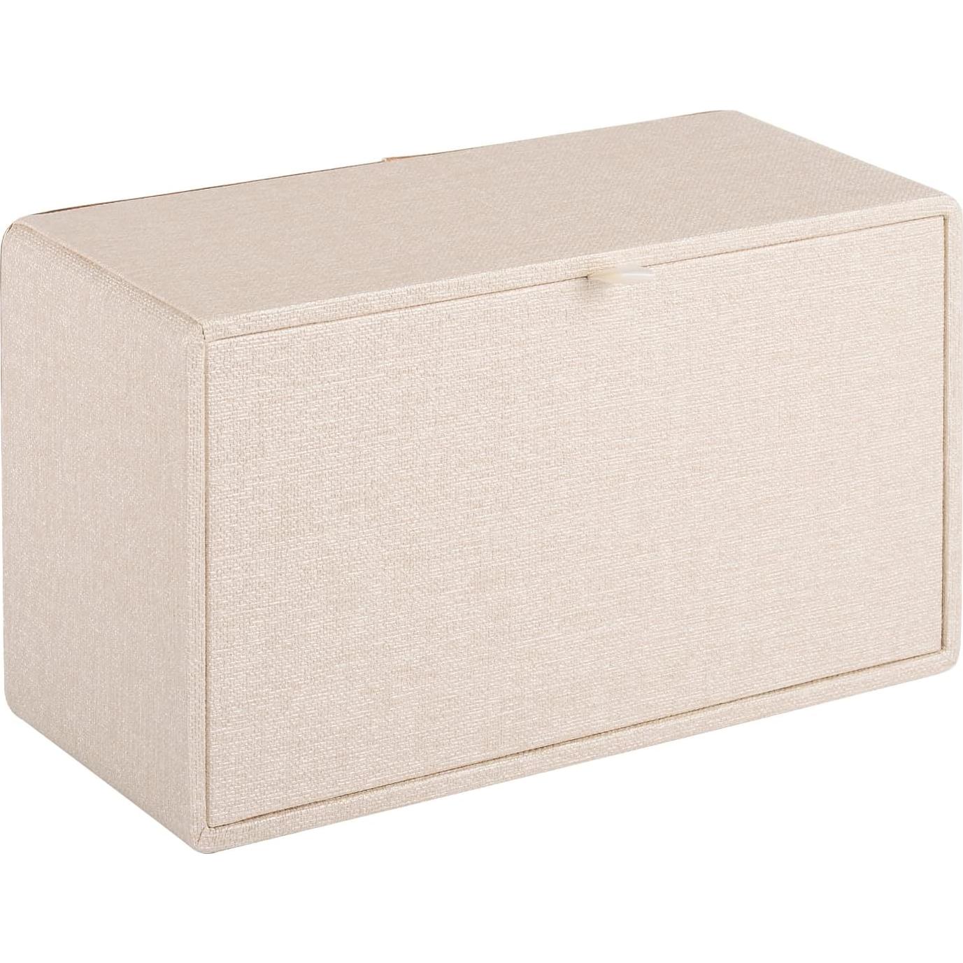 Porta Pañuelos de Cuero Beige RHCSZ Rectangular Magnético