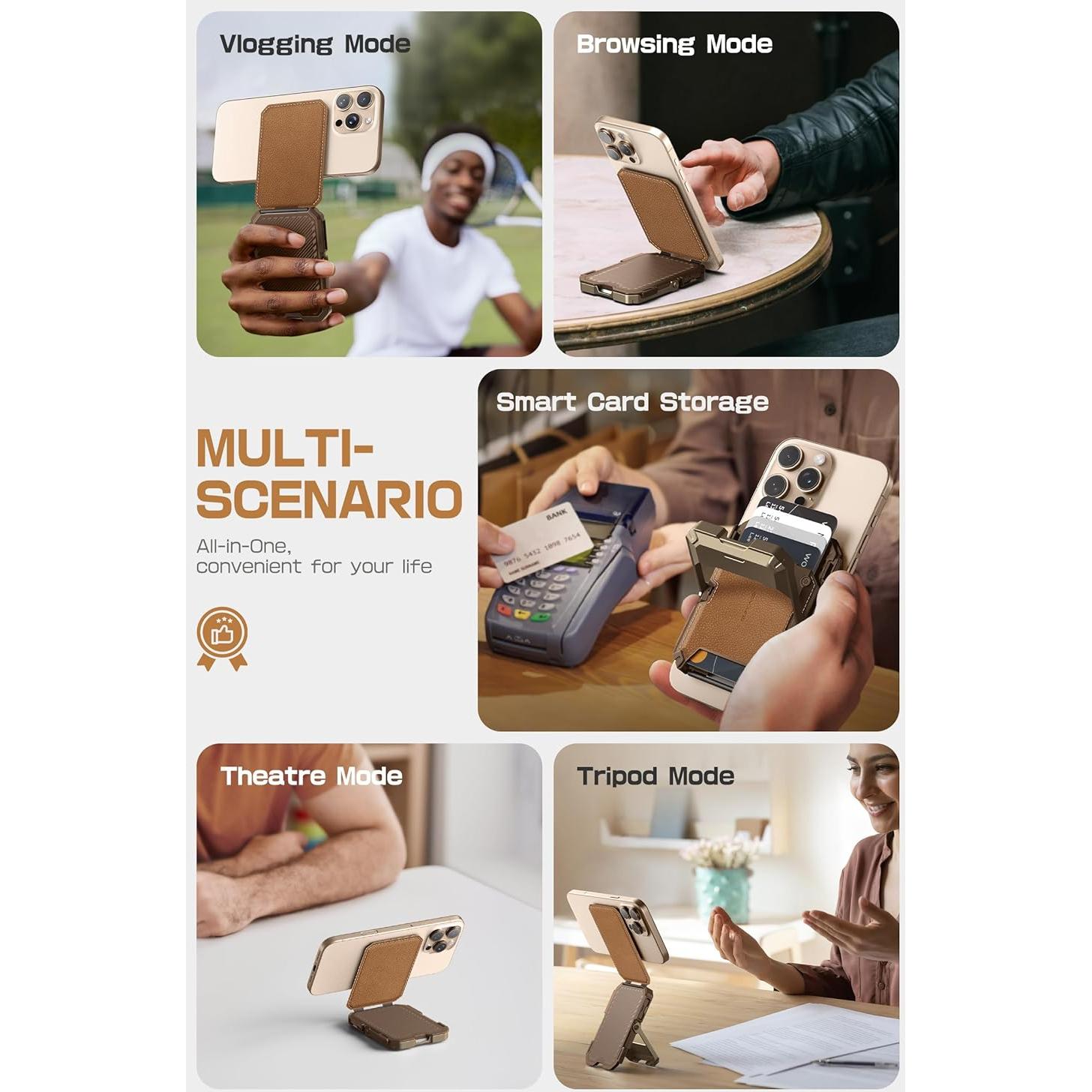 Cartera Magnética de Cuero Genuino SUPCASE para iPhone