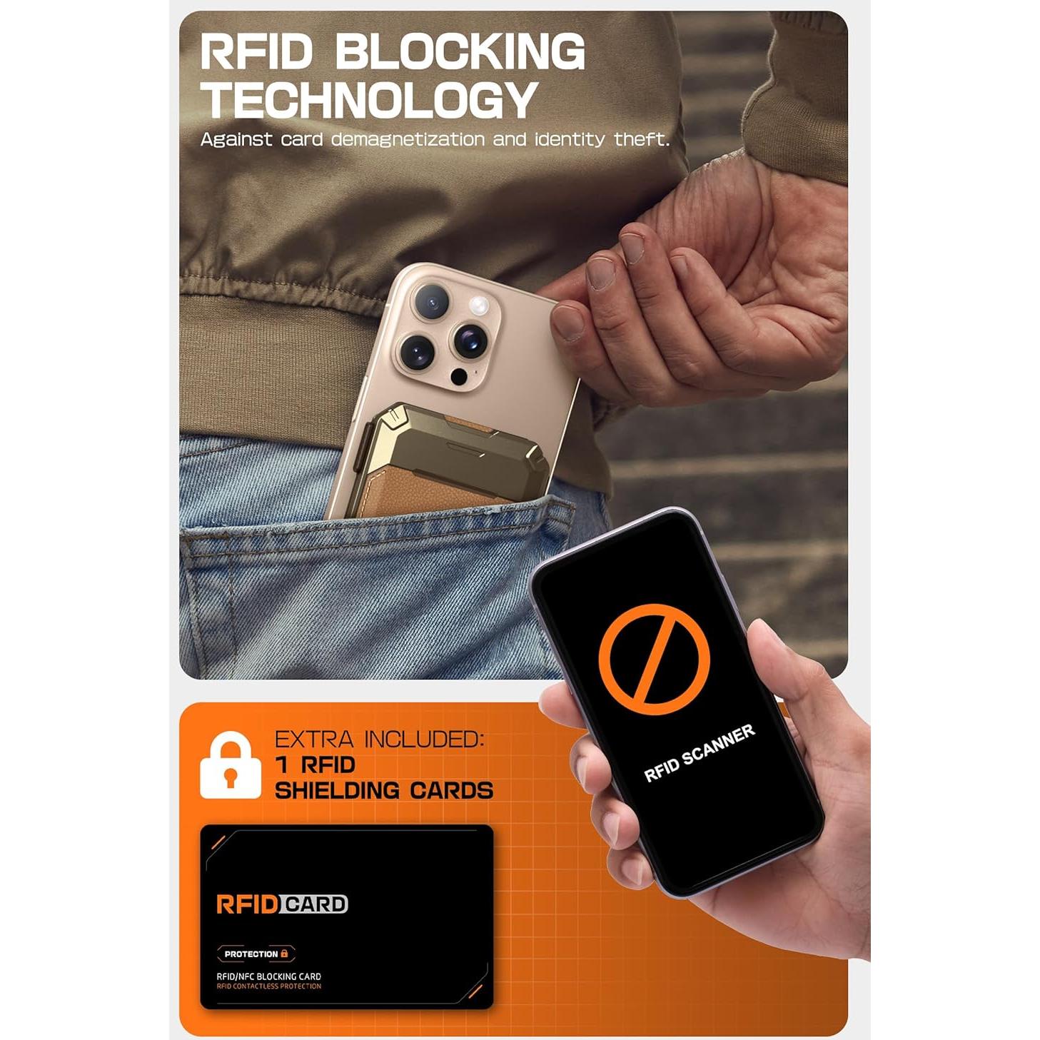 Cartera Magnética de Cuero Genuino SUPCASE para iPhone