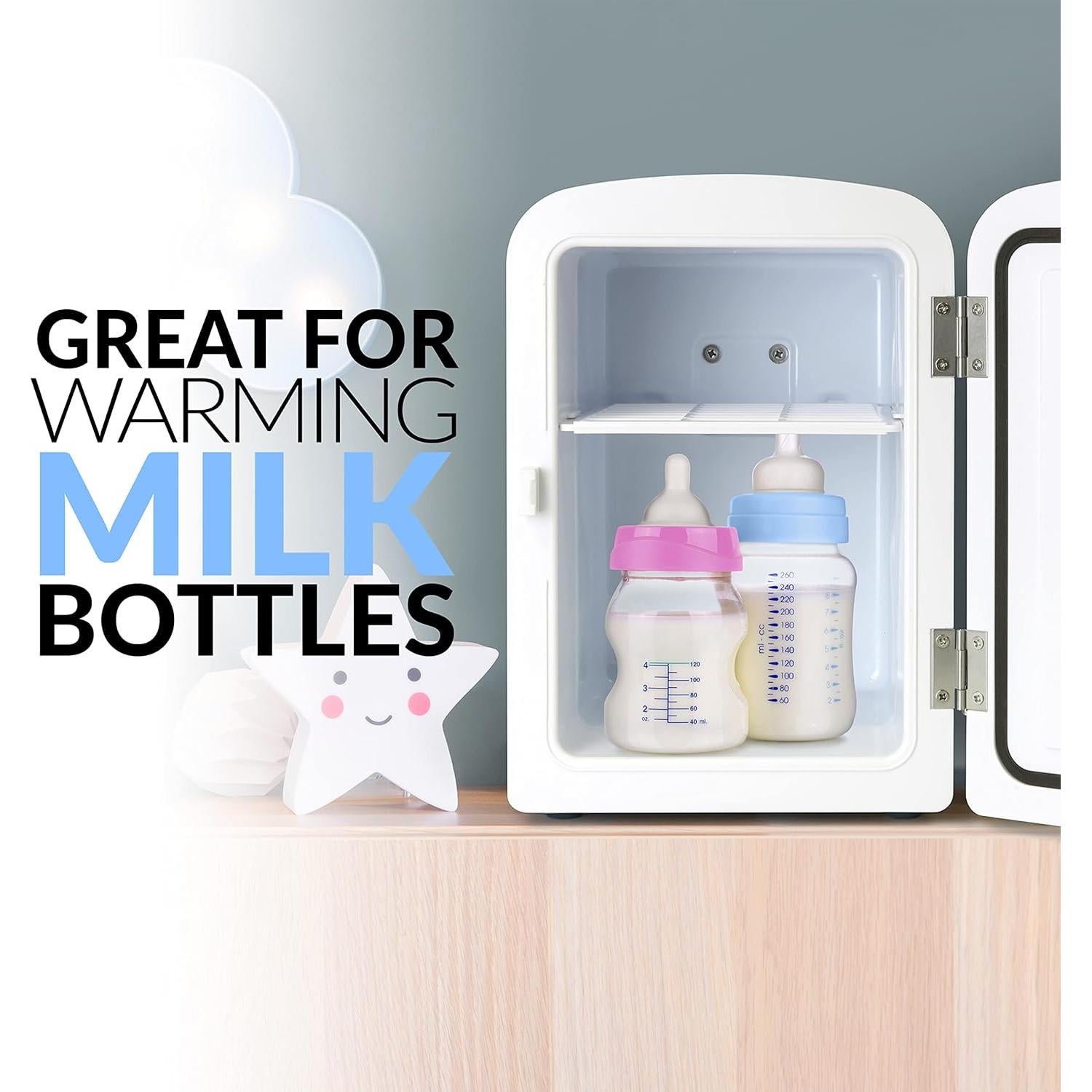 Mini Nevera y Calentador Nostalgia 6 Latas 3.96L Negra