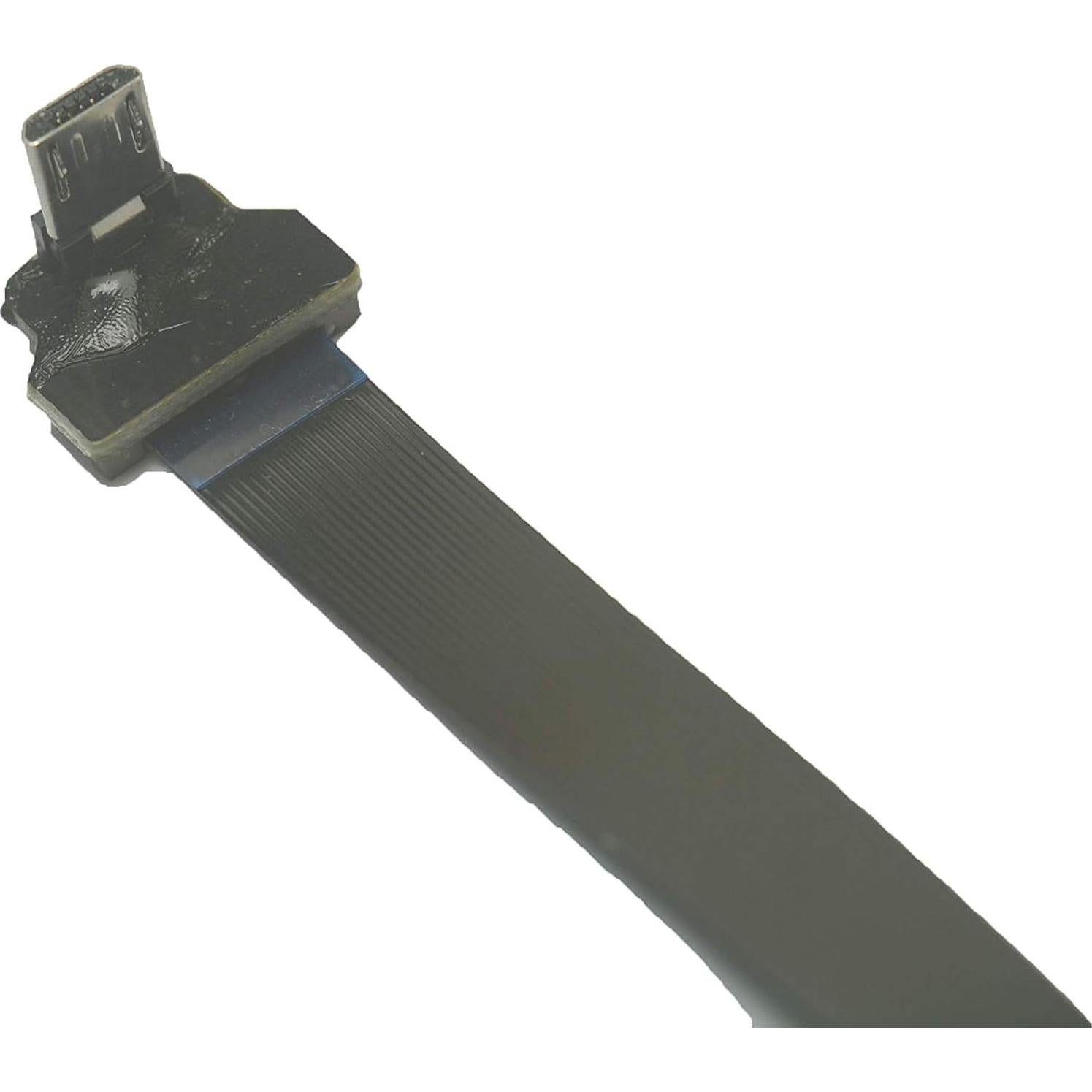 Cable FPC Micro USB 90° Macho a Hembra 10cm LY tech