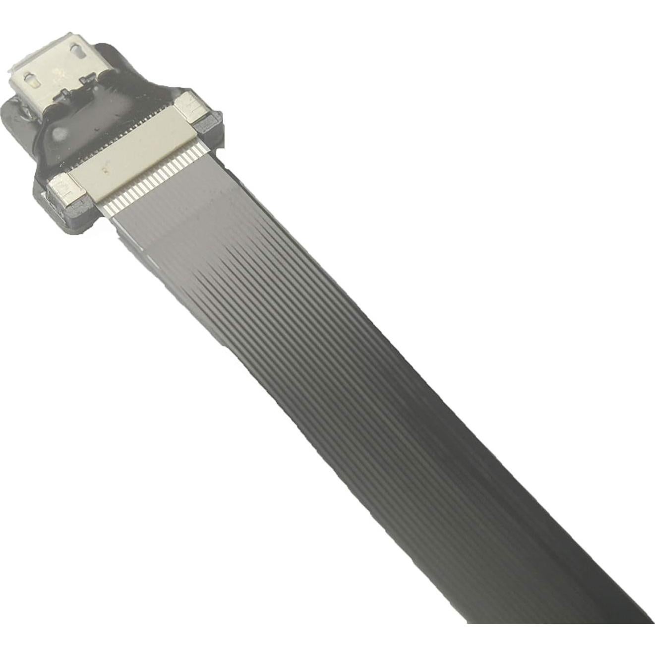 Cable FPC Micro USB 90° Macho a Hembra 10cm LY tech