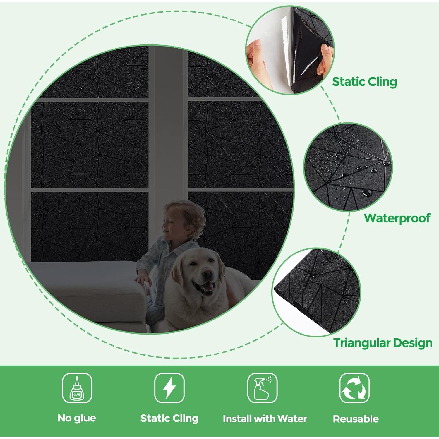 Película de Privacidad Coavas Blackout 30x200 cm Vinilo