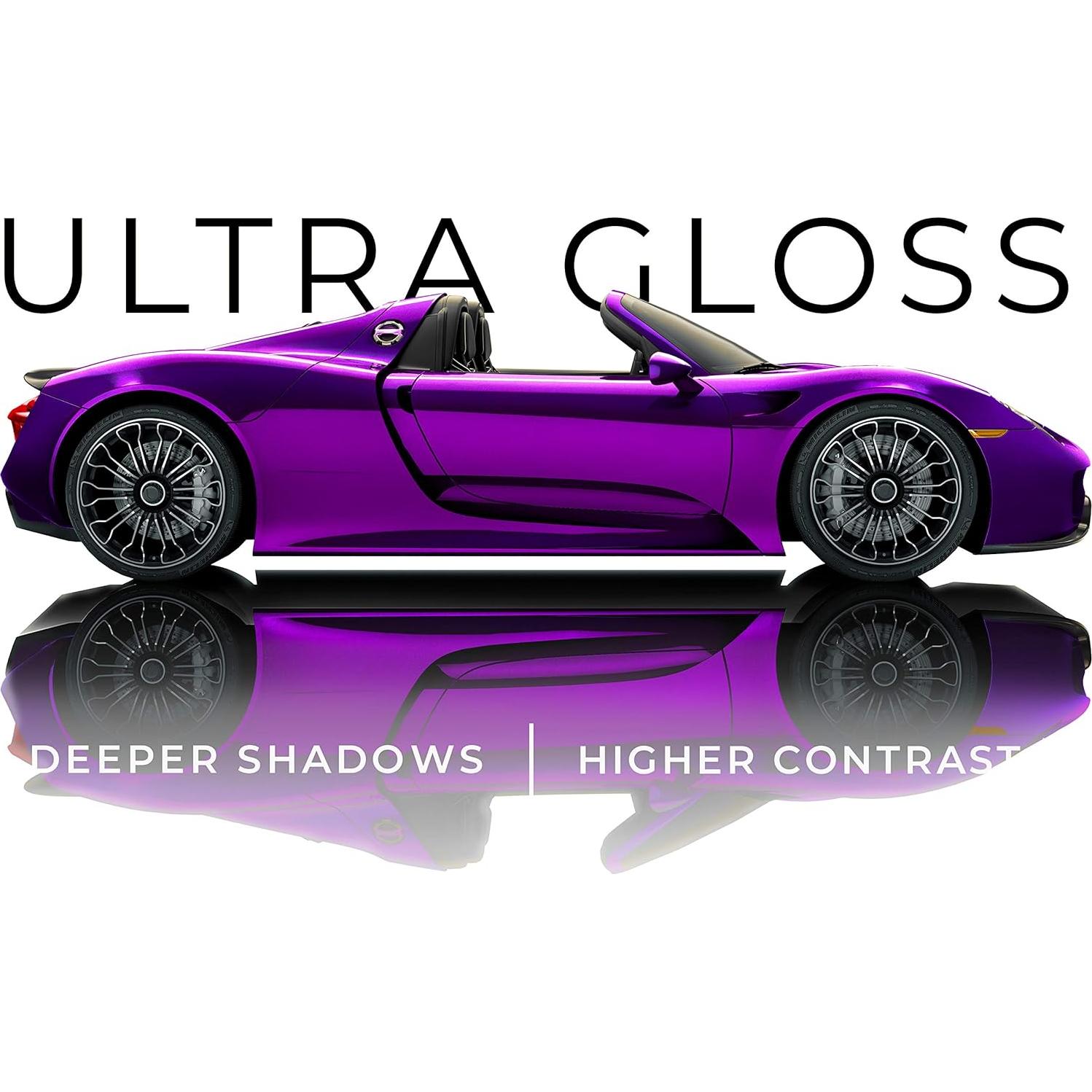 Vinilo VViViD Ultra Gloss Púrpura 0.3m x 1.5m para Auto