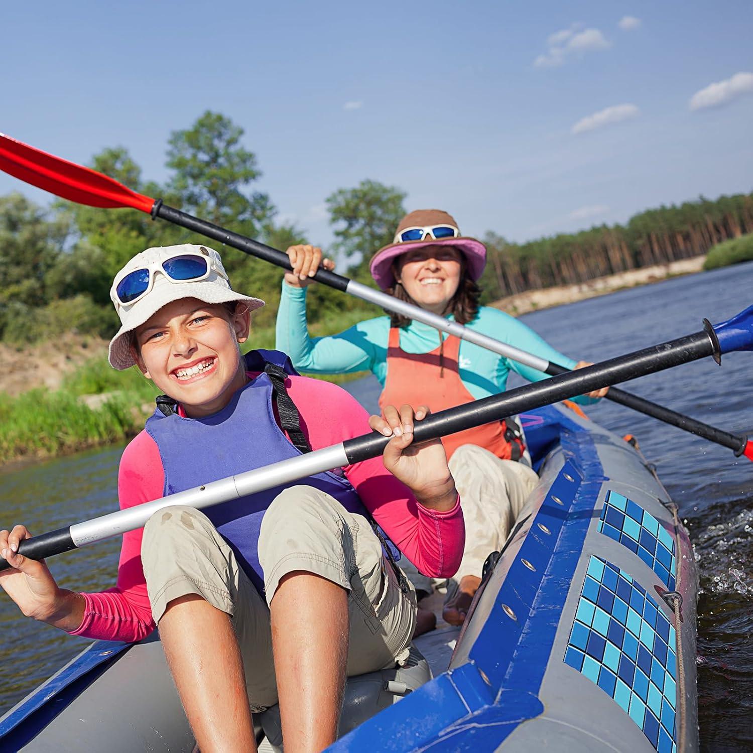 Kit de Parche de Reparación de Vinilo Syhood 71x102cm Azul Verde