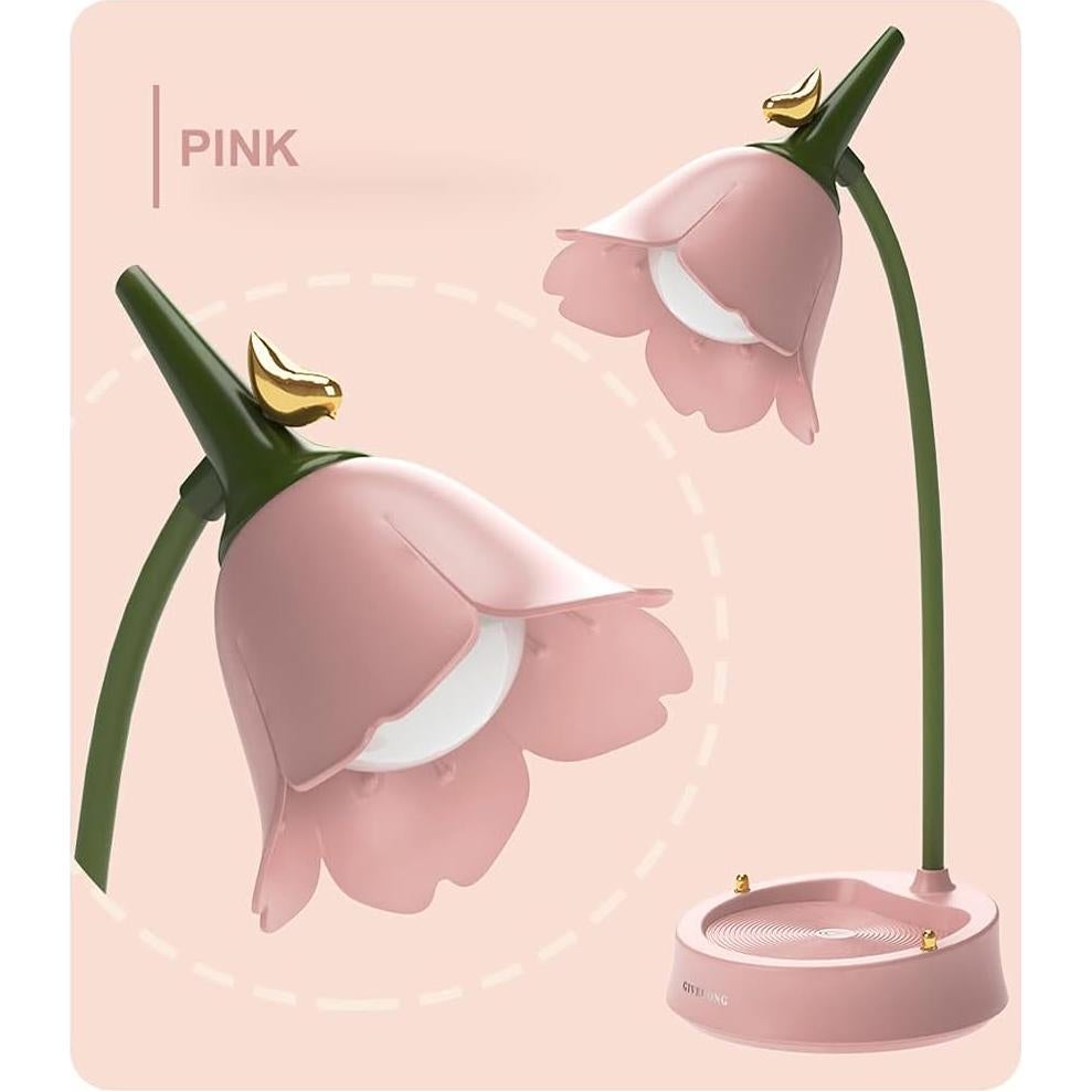 Lámpara de Escritorio LED Inalámbrica Magical JD Rosa