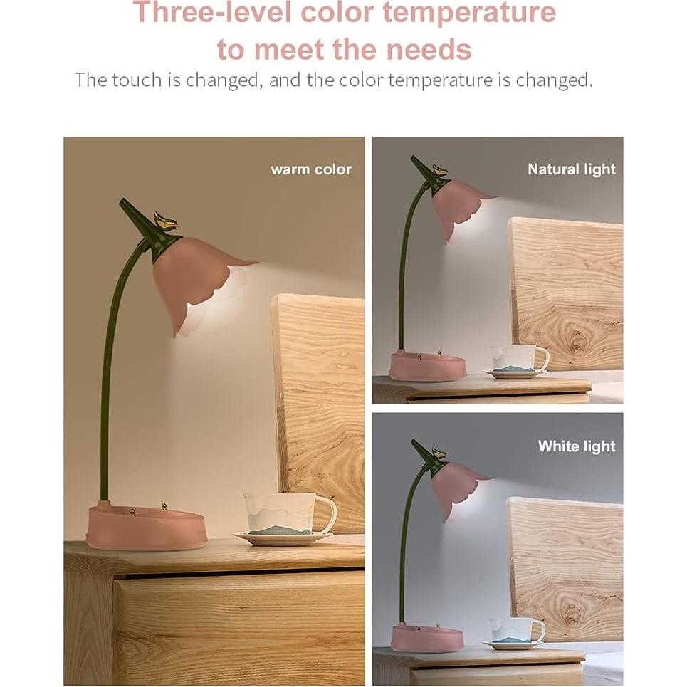 Lámpara de Escritorio LED Inalámbrica Magical JD Rosa