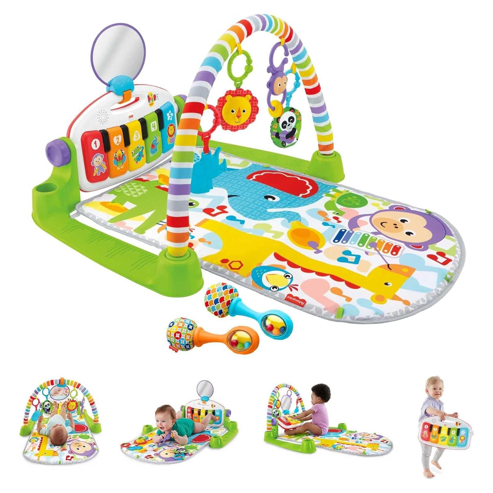 Gimnasio Deluxe Kick & Play Fisher-Price con Maracas Bebé
