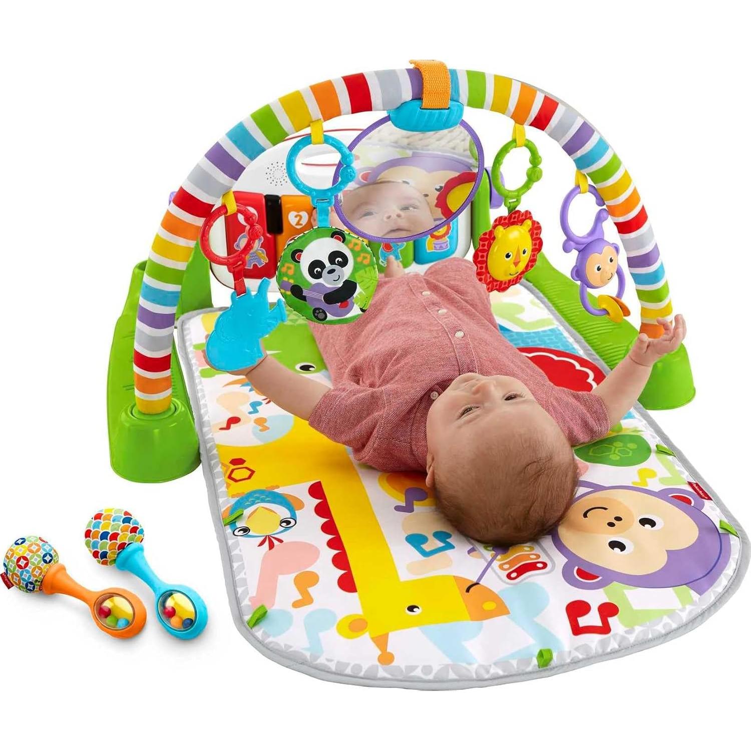 Gimnasio Deluxe Kick & Play Fisher-Price con Maracas Bebé