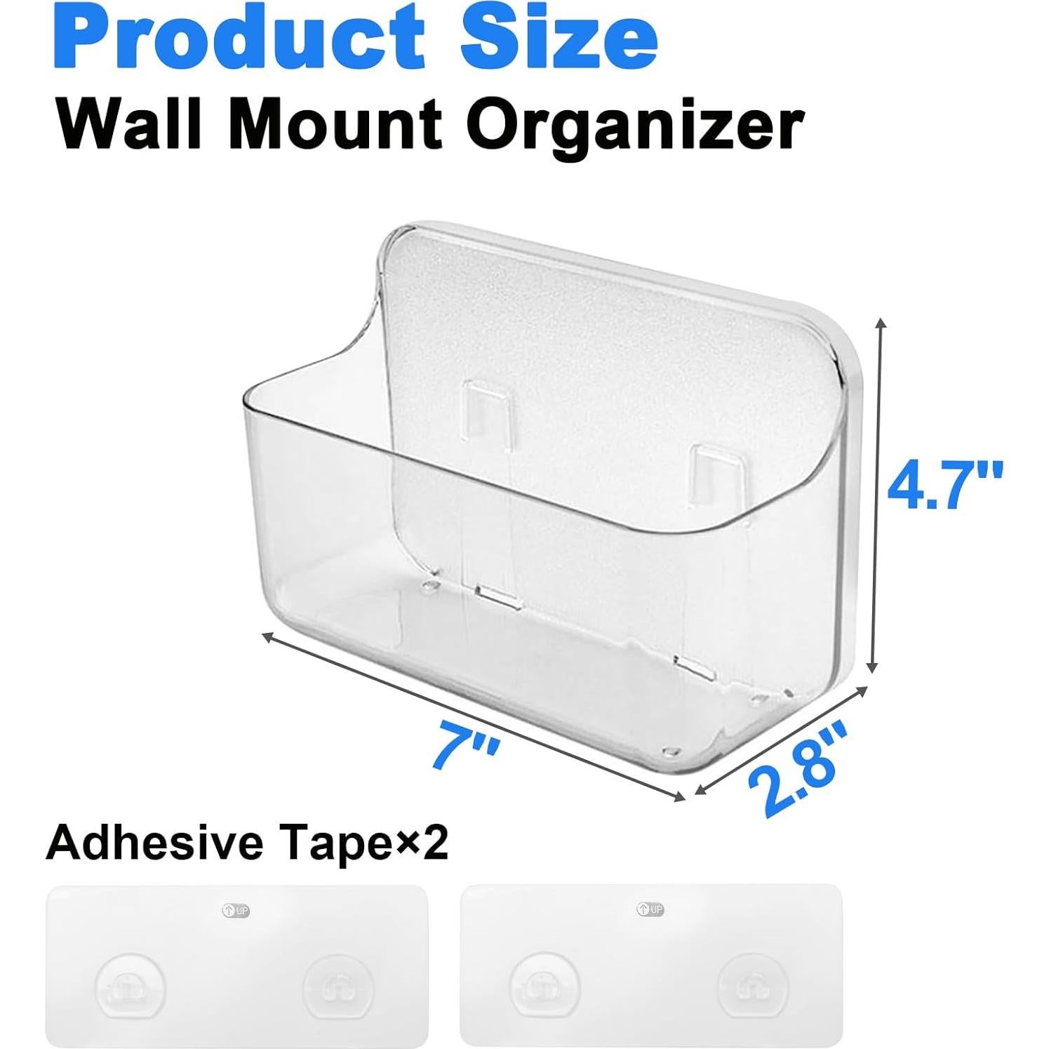 Organizador Autoadhesivo de Acrílico Diesisa 16x6.6 cm 5 kg