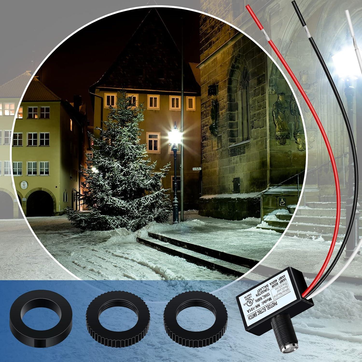 Paquete de 4 Interruptores de Luz con Sensor Fotoeléctrico 220V