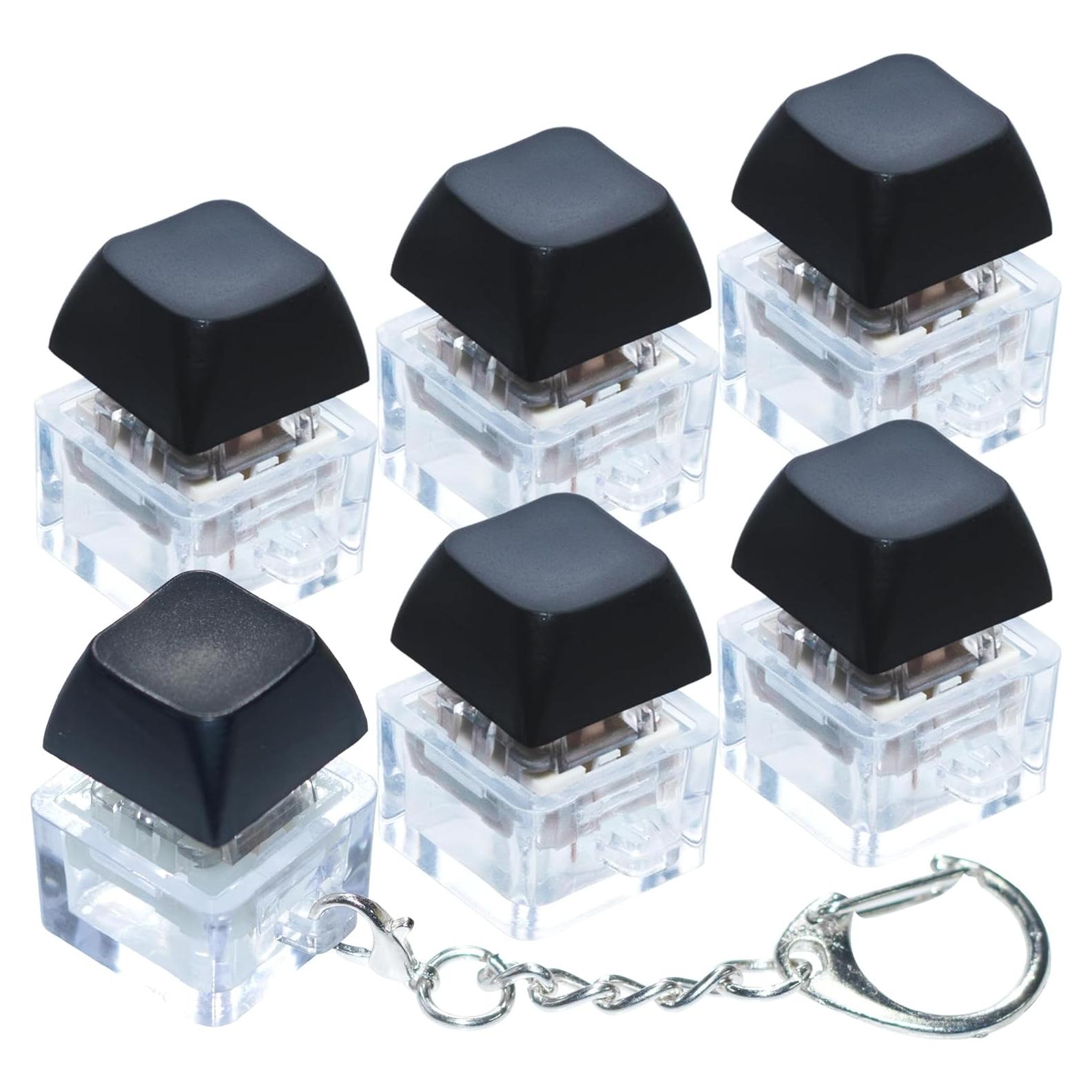 Paquete de 6 Juguetes Antiestrés de Teclado XiawaLangzhuo Negro