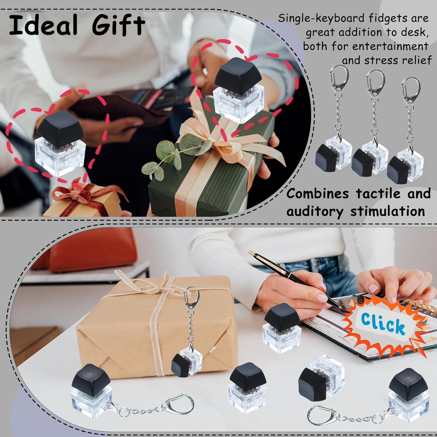 Paquete de 6 Juguetes Antiestrés de Teclado XiawaLangzhuo Negro