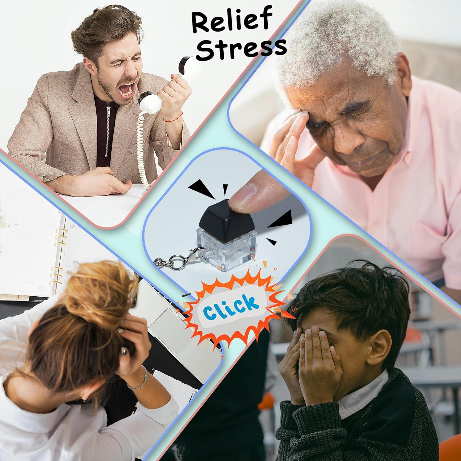 Paquete de 6 Juguetes Antiestrés de Teclado XiawaLangzhuo Negro