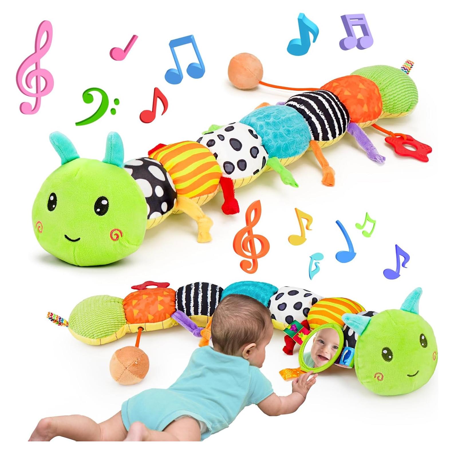 Juguete Sensorial Oruga Musical Melodyinn 50,8 cm Verde