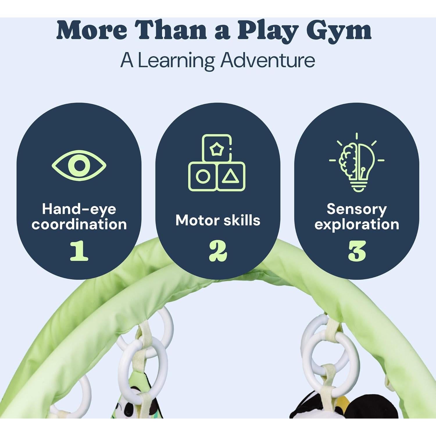 Gimnasio para Bebés Todale Panda - Alfombra de Actividad 0-36M