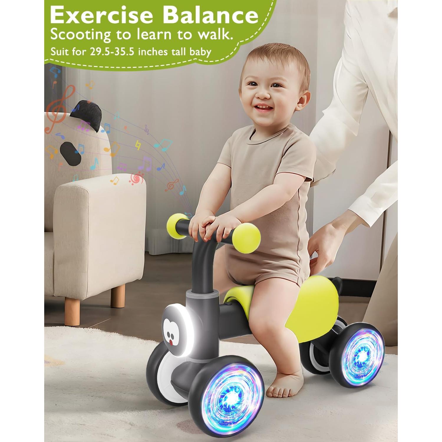 Bicicleta de Equilibrio Colorida Doselie para Bebés 12-24 Meses