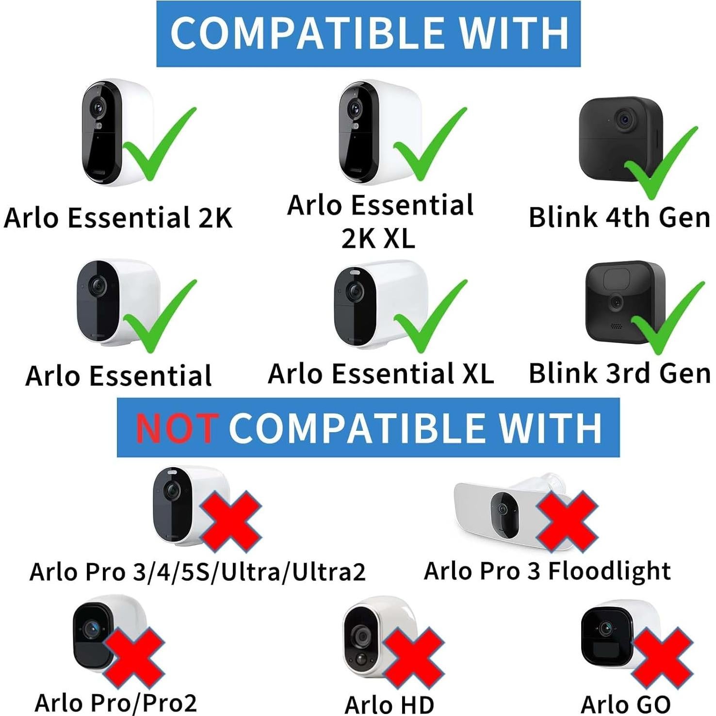 Cable de Carga 20FT DIANMU con Adaptador para Arlo Essential 2K