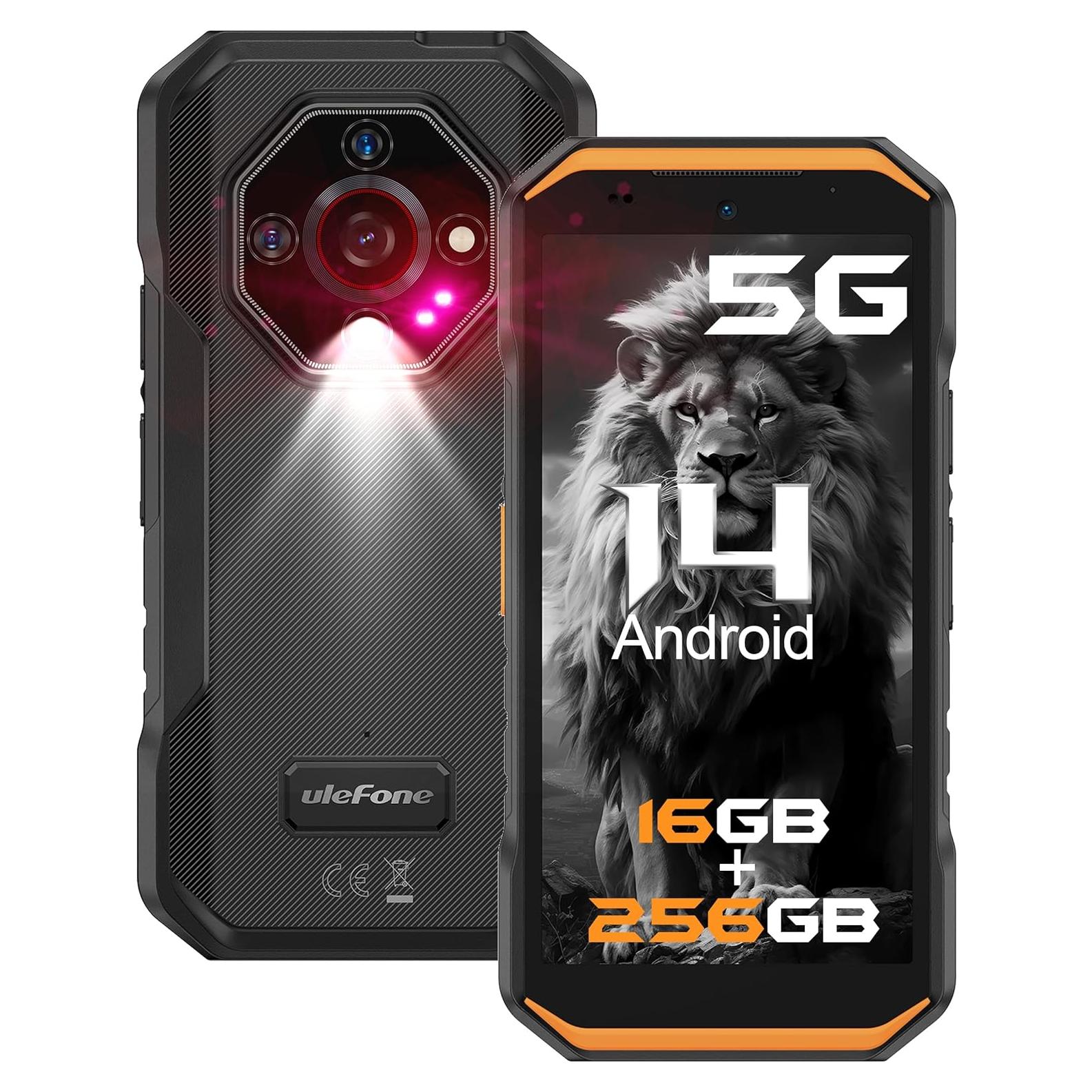 Ulefone Armor X32 Pro 5G - 16GB RAM, 256GB, 5500mAh, Naranja