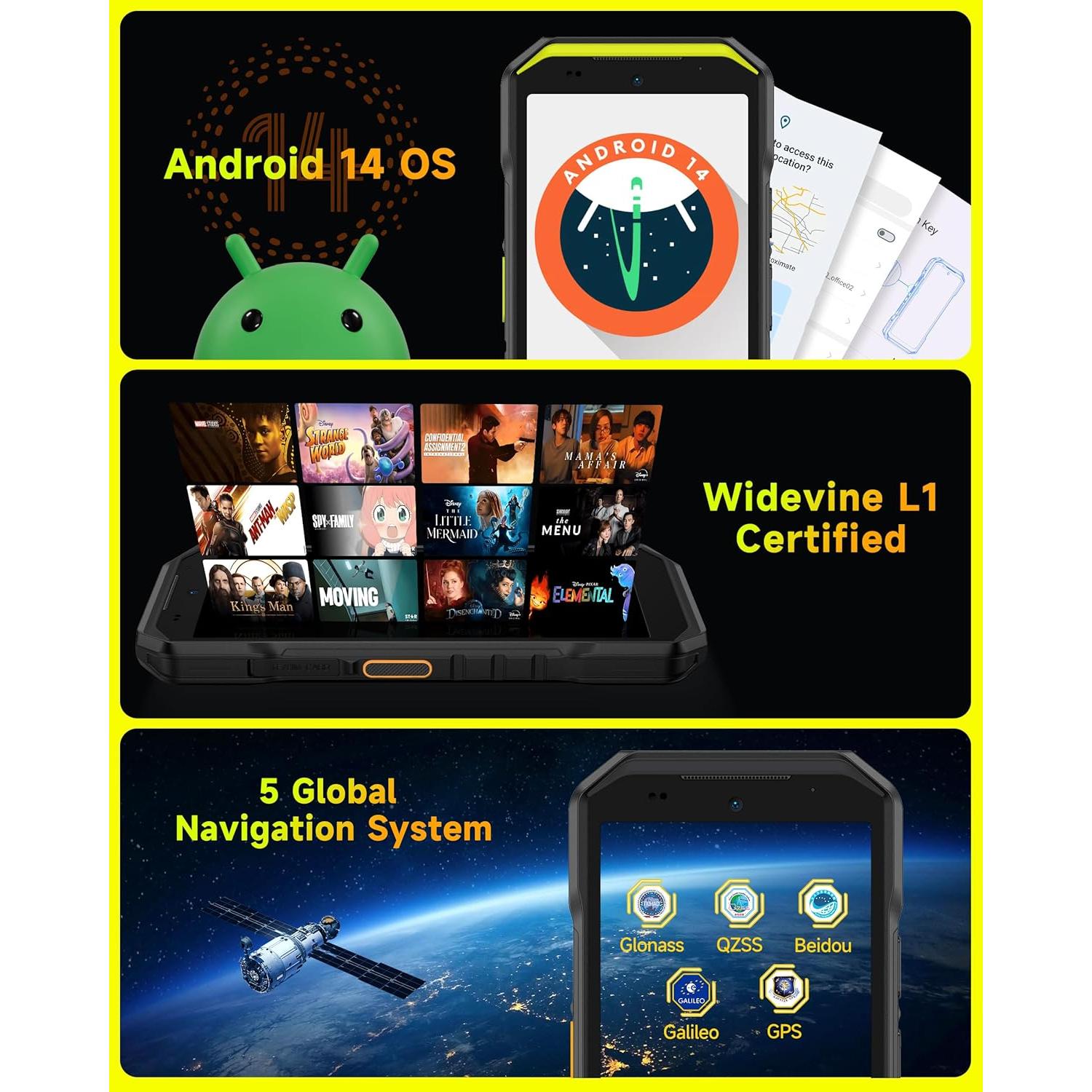 Ulefone Armor X32 Pro 5G - 16GB RAM, 256GB, 5500mAh, Naranja