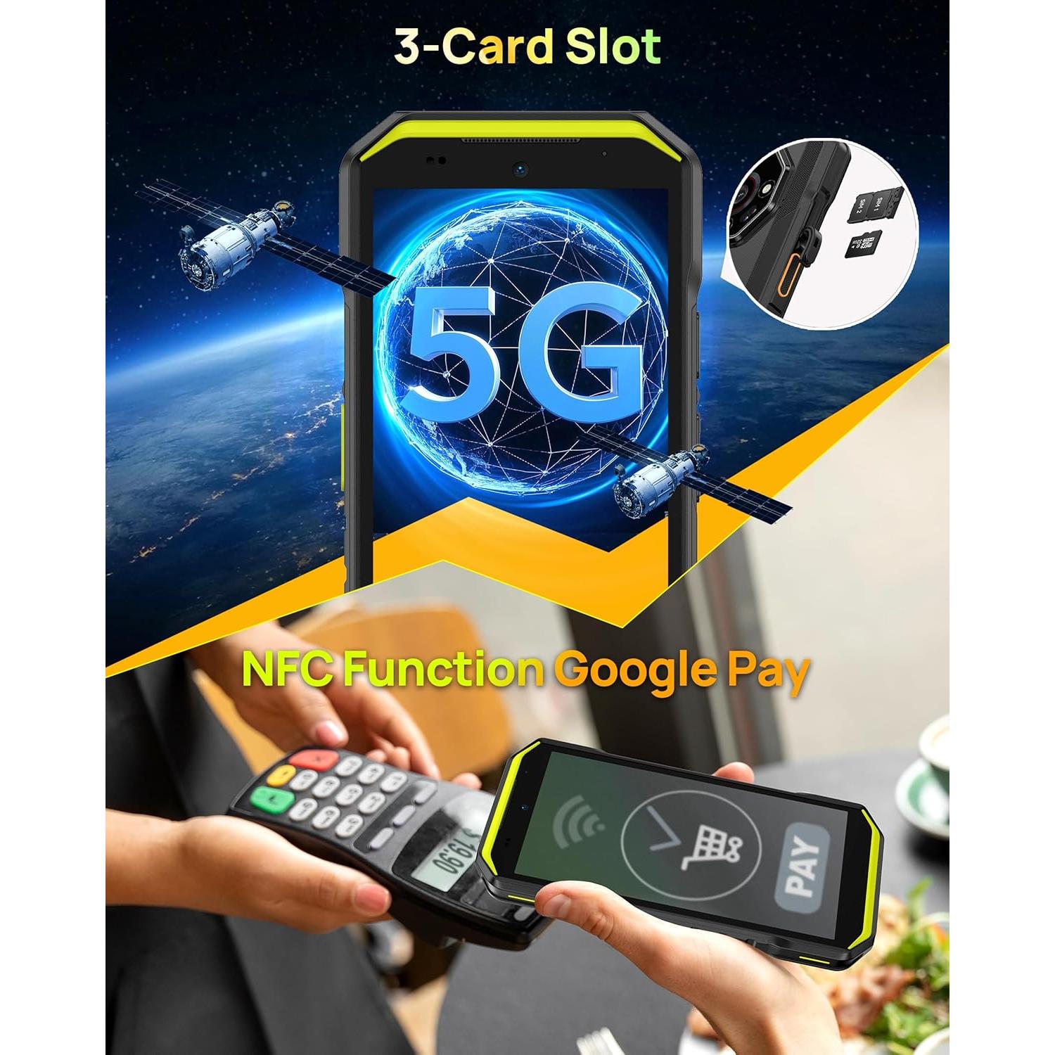 Ulefone Armor X32 Pro 5G - 16GB RAM, 256GB, 5500mAh, Naranja