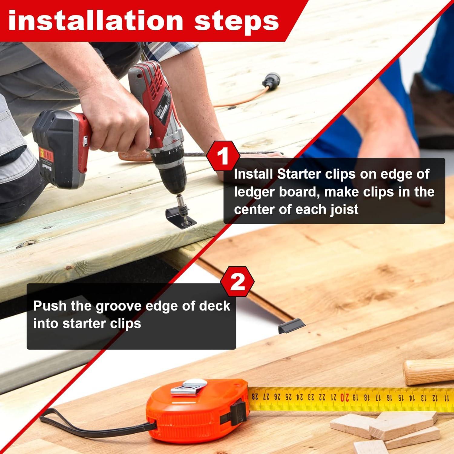 Clips de Inicio de Acero Inoxidable 304 Dunzy - 40 Piezas Negros