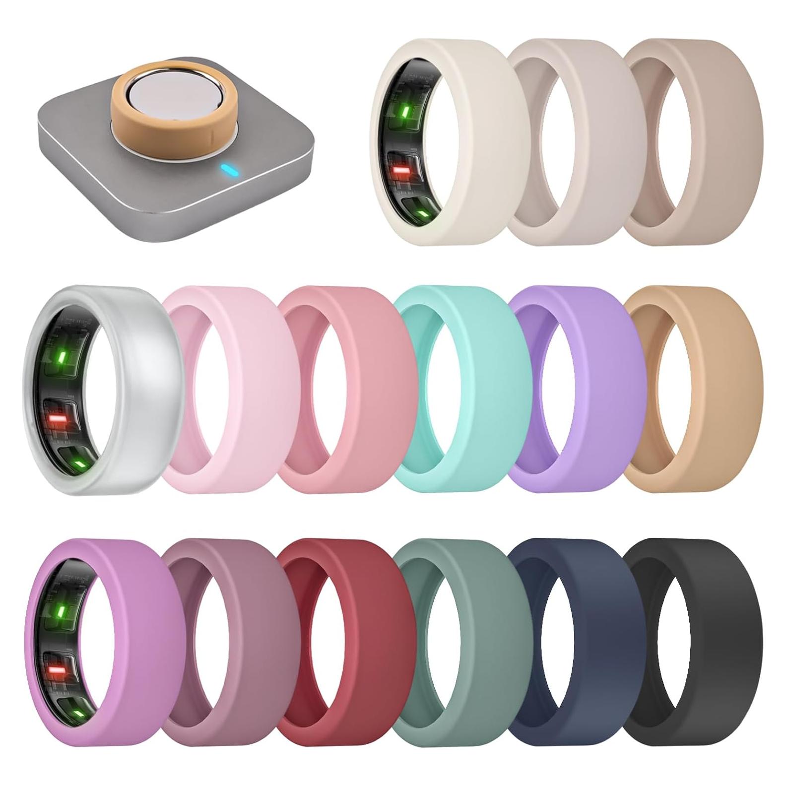 15 Cubiertas Ultra-Finas BandRain para Oura Ring 4/3 - Silicona