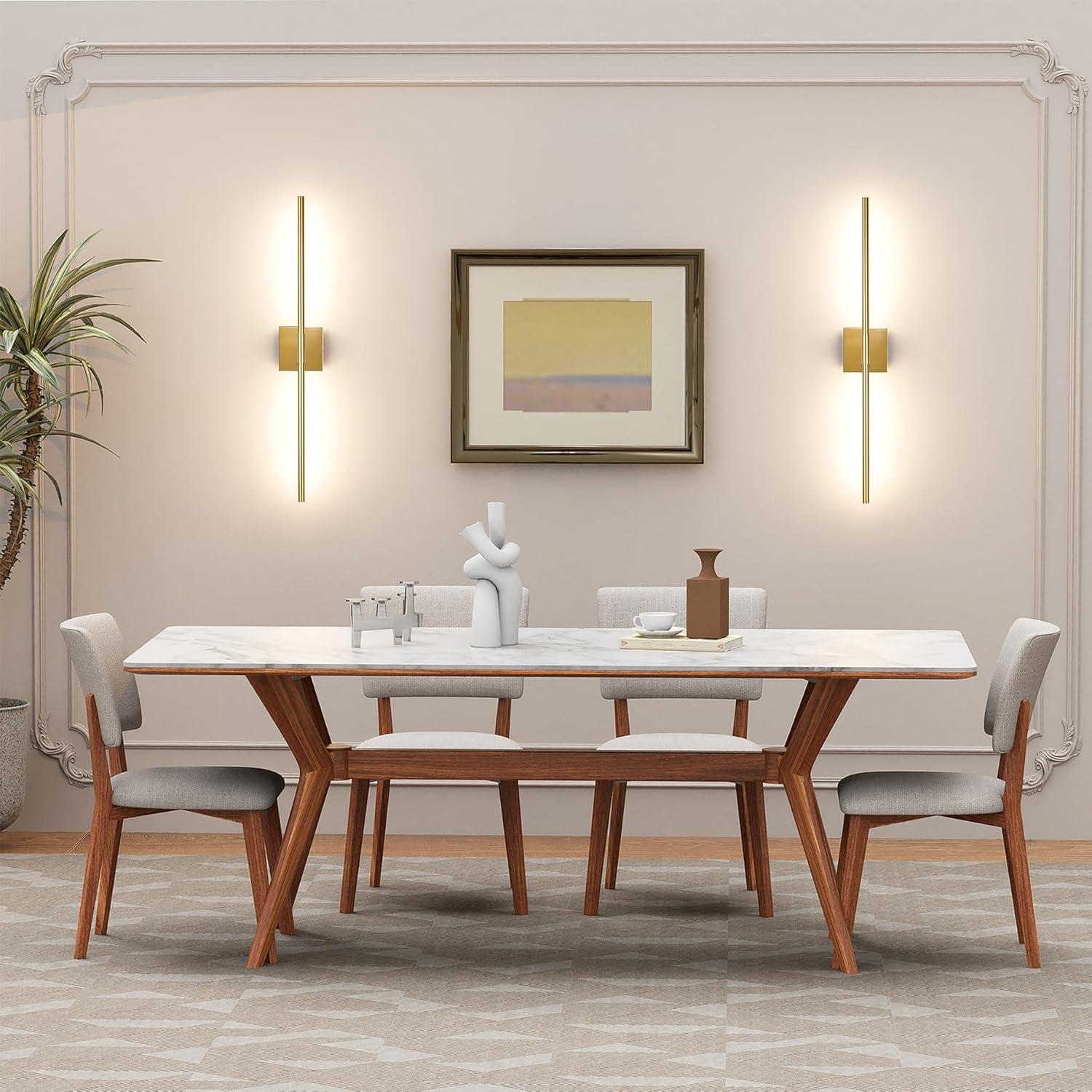 Lámpara de Pared LED Recargable Gift4U 80cm Dorado